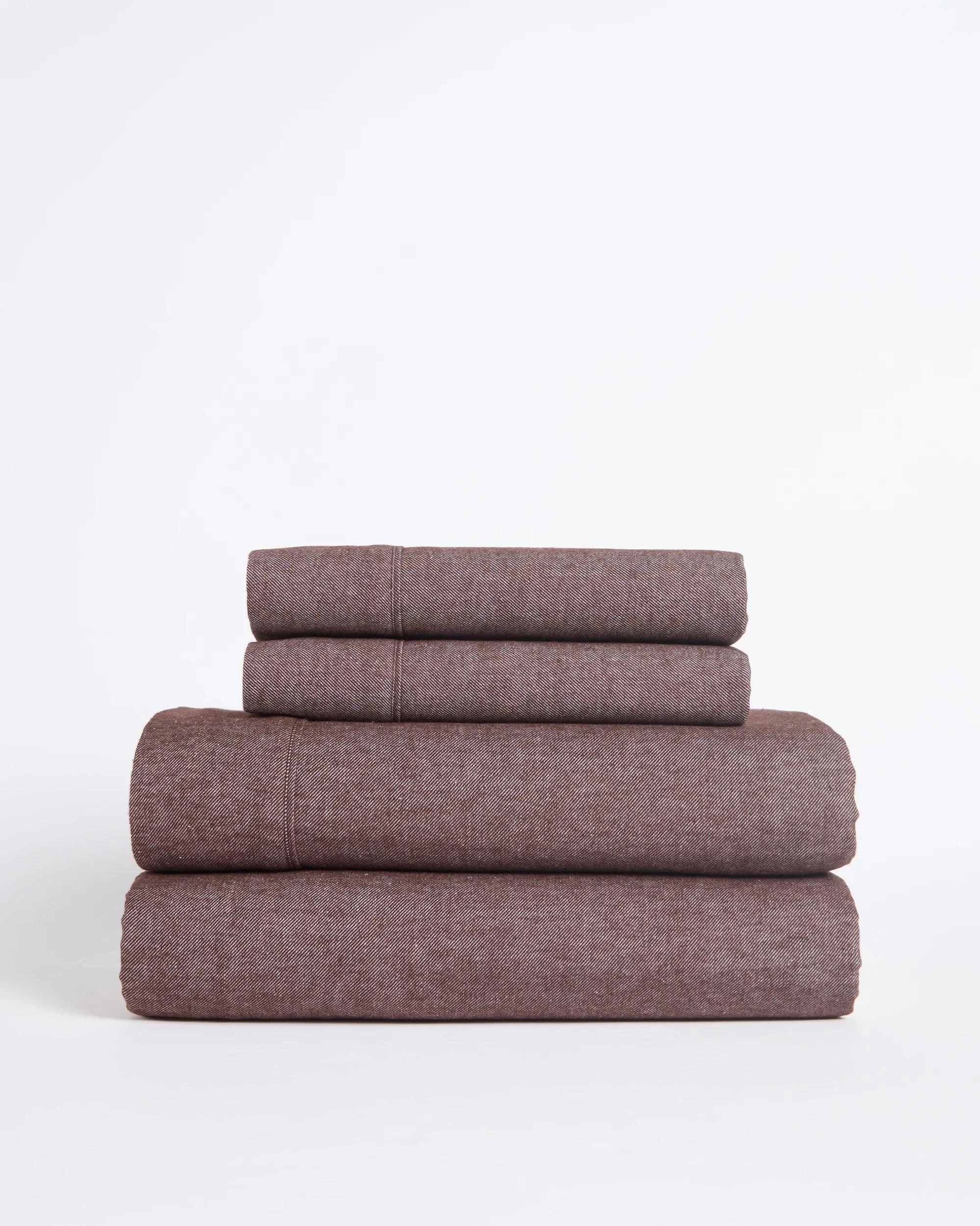 4 Target Kai Flannelette Sheet Set - King Single Bed - Brown, 4 of 4