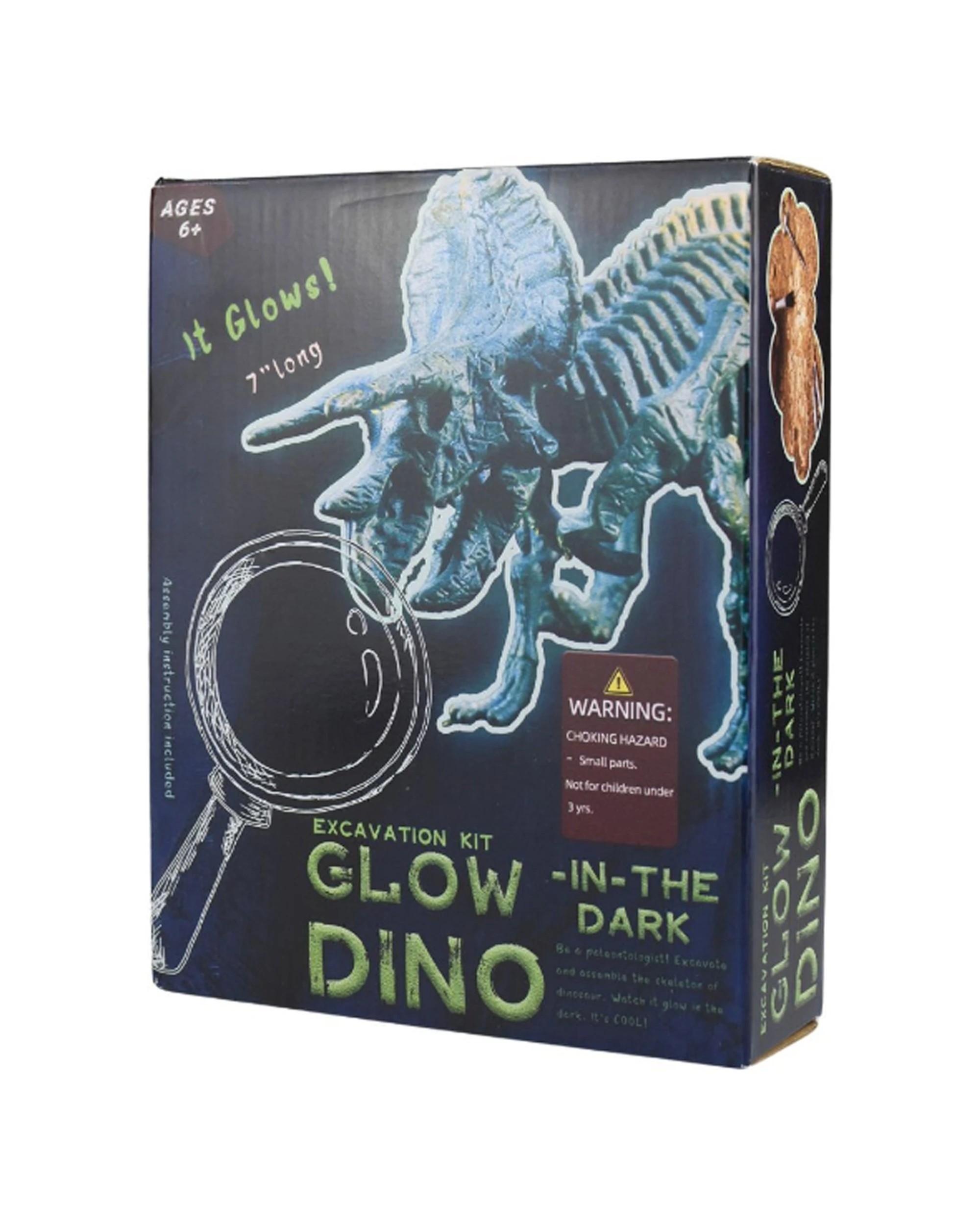 3 Kaper Kidz Glow In The Dark Triceratops Excavation Kit Educational Toy - Multi, 3 of 5
