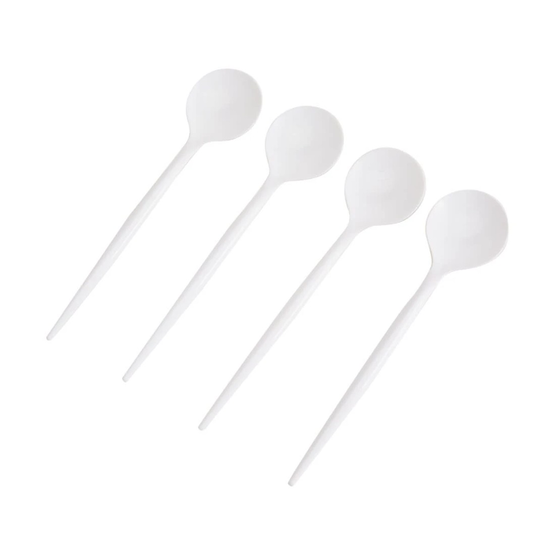 1 30 Piece White Reusable Spoons, 1 of 5