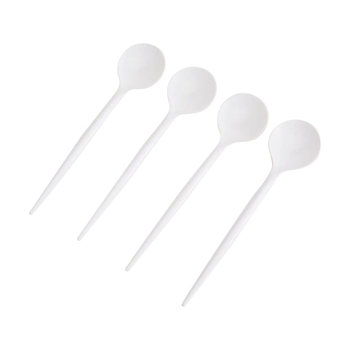 1 30 Piece White Reusable Spoons, 1 of 5