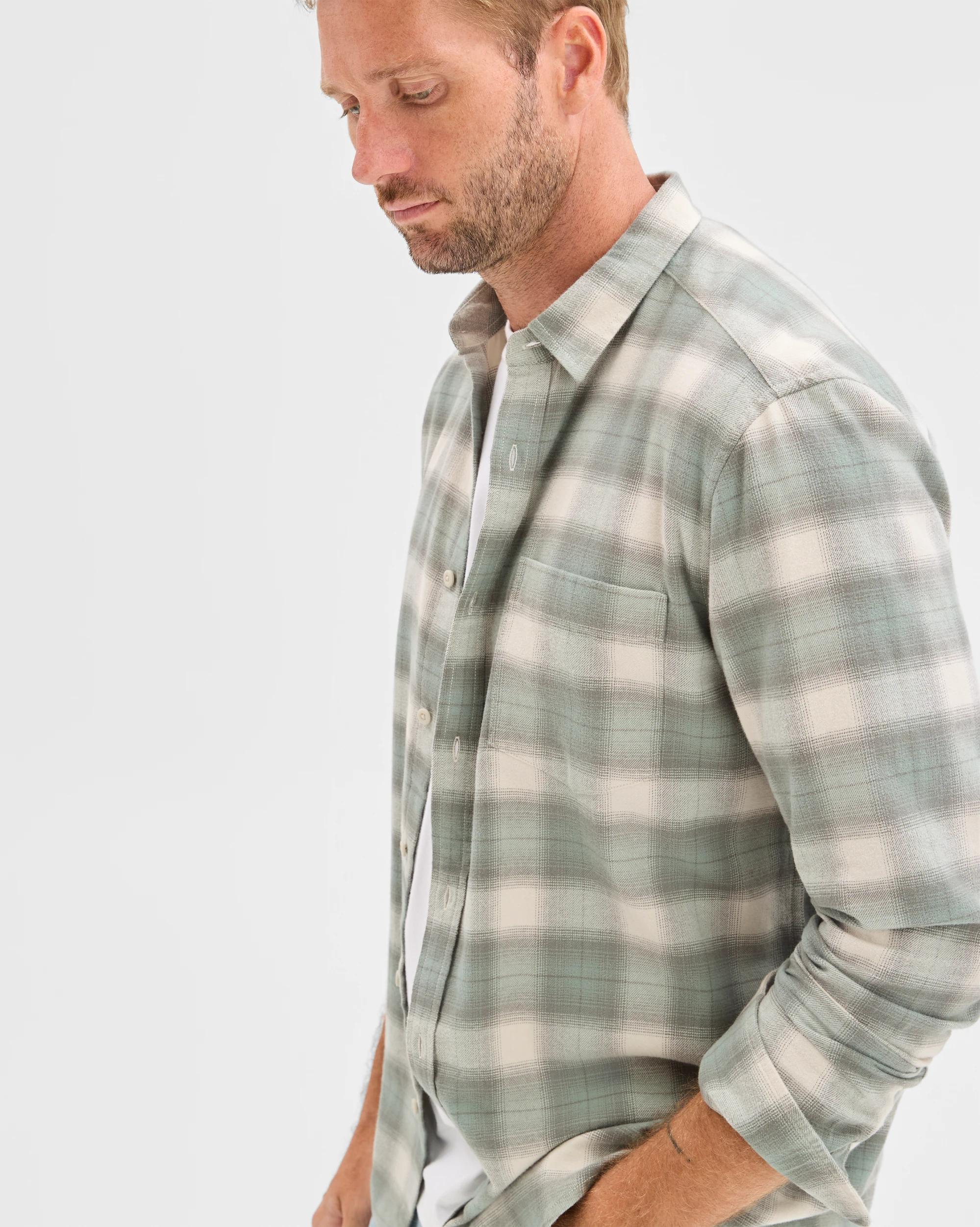 3 Target Australian Cotton Long Sleeve Flannelette Shirt FOG, 3 of 5