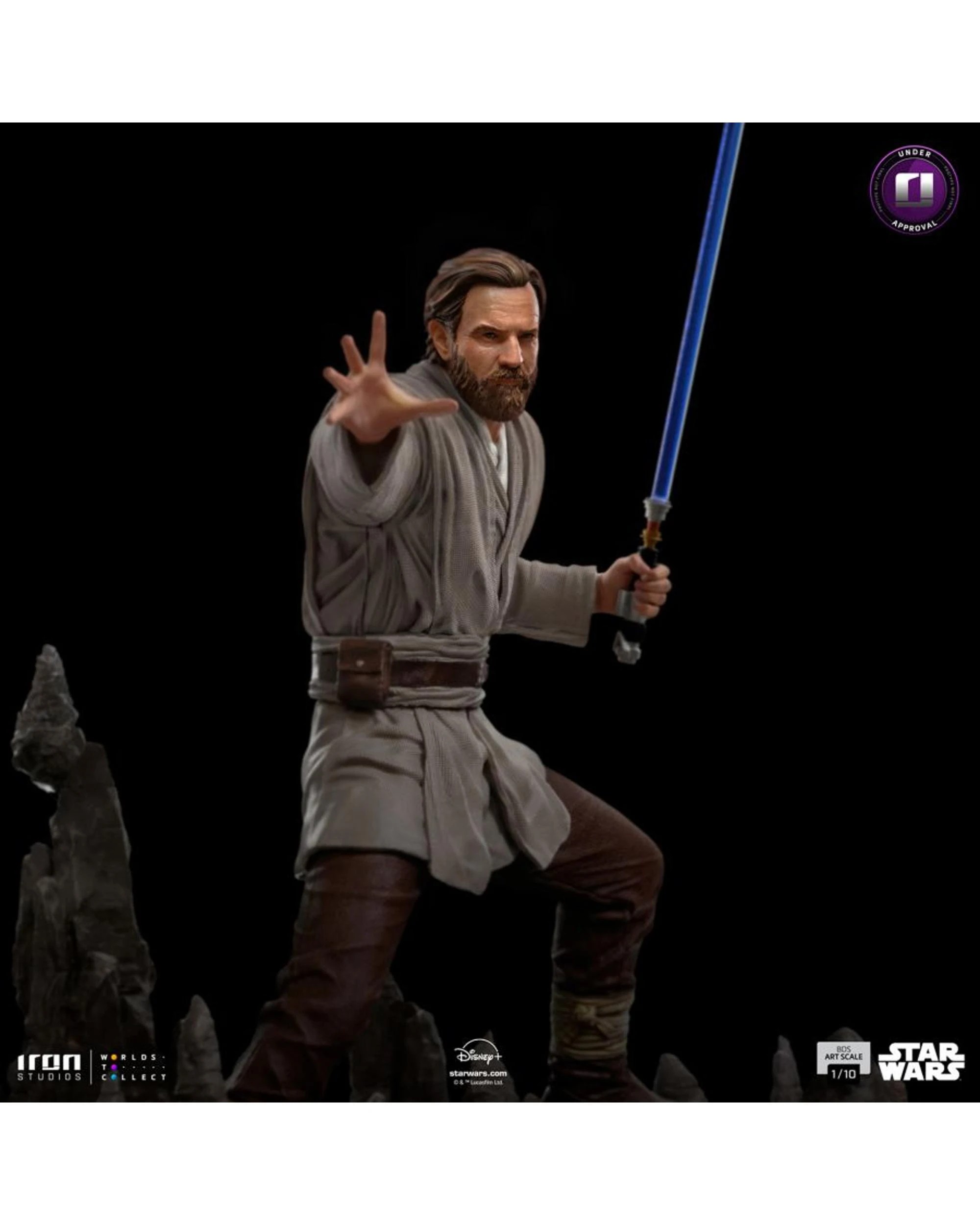 10 Iron Studios Star Wars Obi-Wan Obi-Wan Kenobi 1:10 Scale Statue, 10 of 10