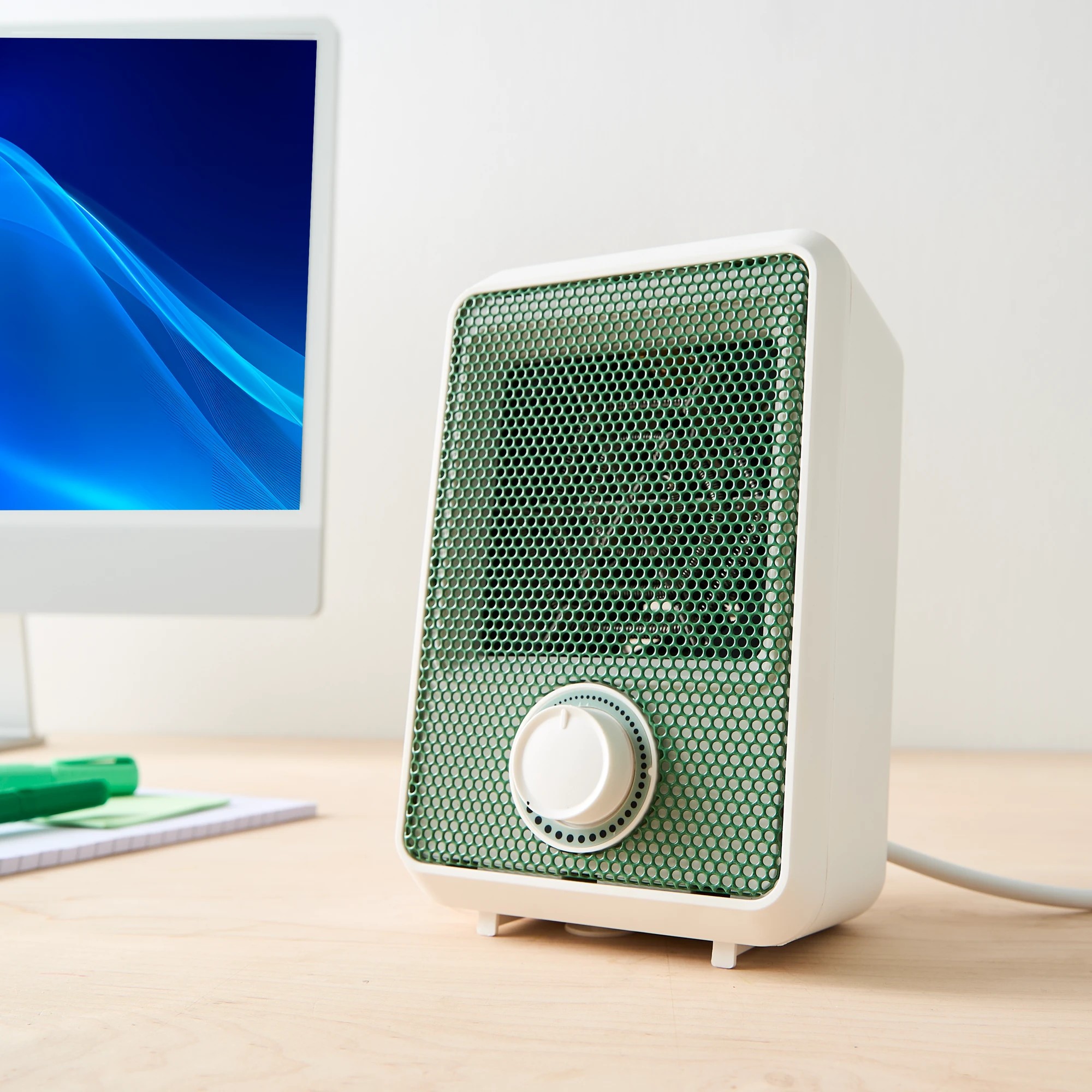 1 Desktop Heater - Green, 1 of 8
