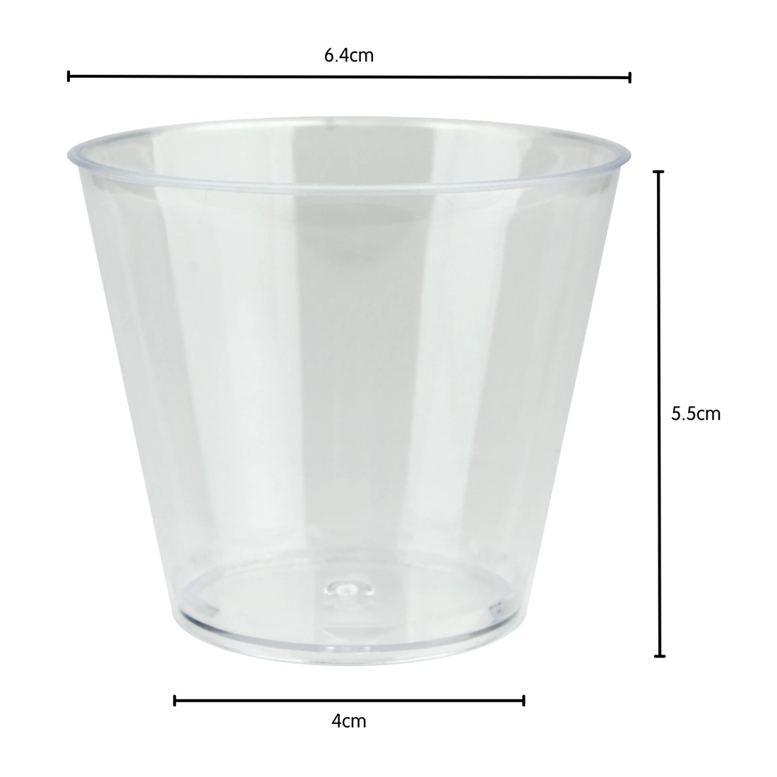 3 Magic Pro Clear Mini Plastic Round Dessert Cups 125ml (Pack of 12), 3 of 3