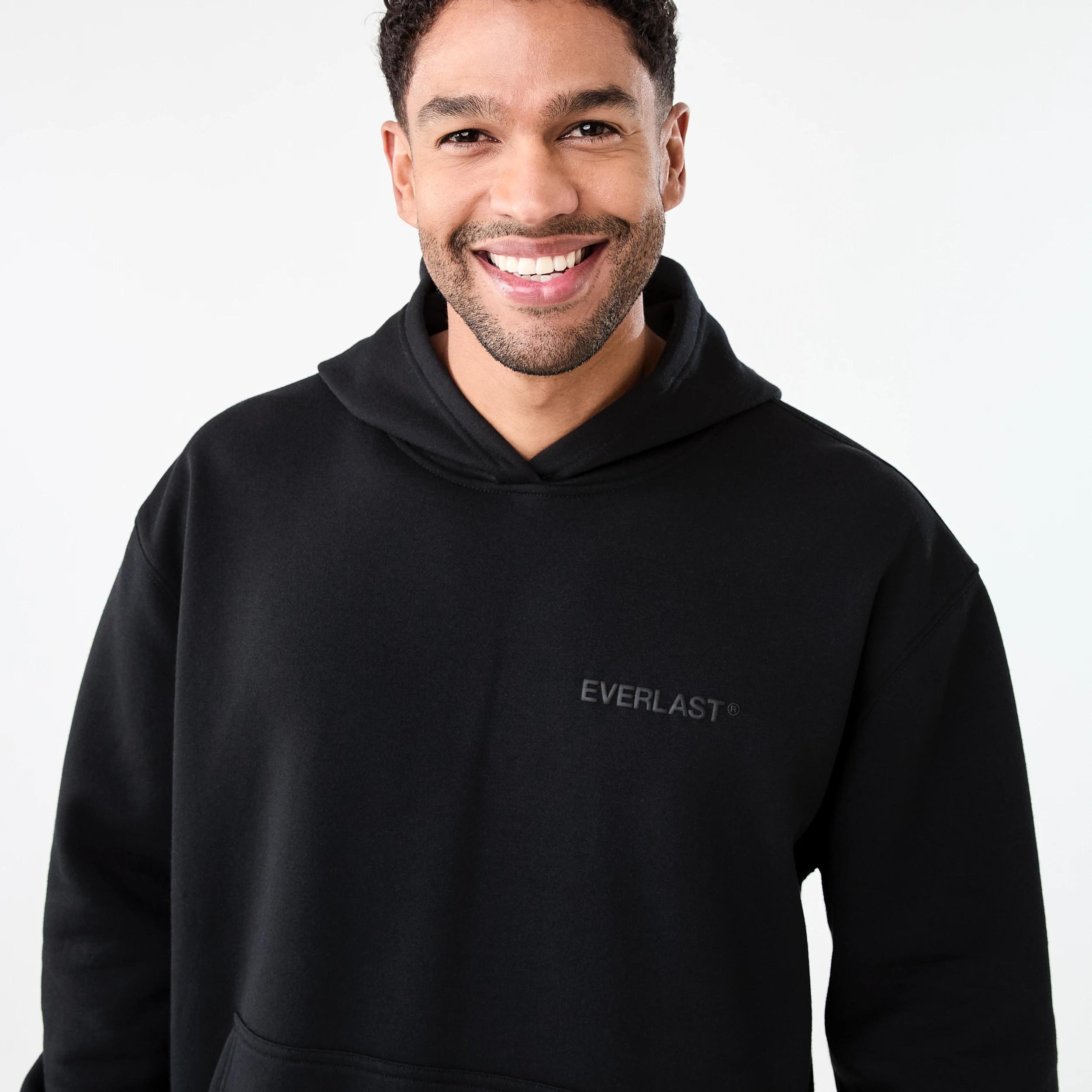 4 Everlast Mens Oversized Hoodie EVERLAST BLACK, 4 of 7