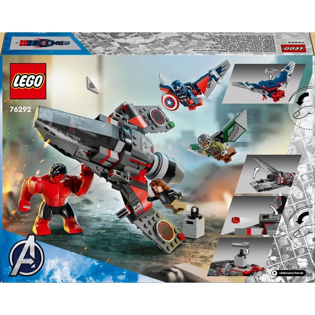10 LEGO Marvel Captain America vs. Red Hulk Battle 76292, 10 of 10