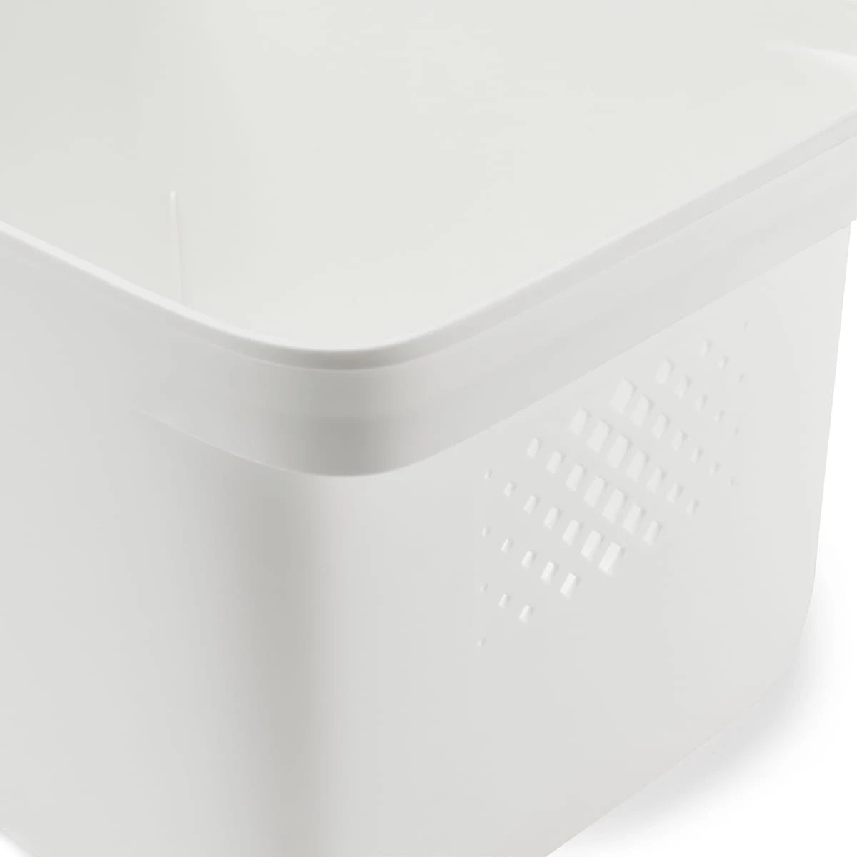 10 Storage Tub with Handle - Large, White, 10 of 10