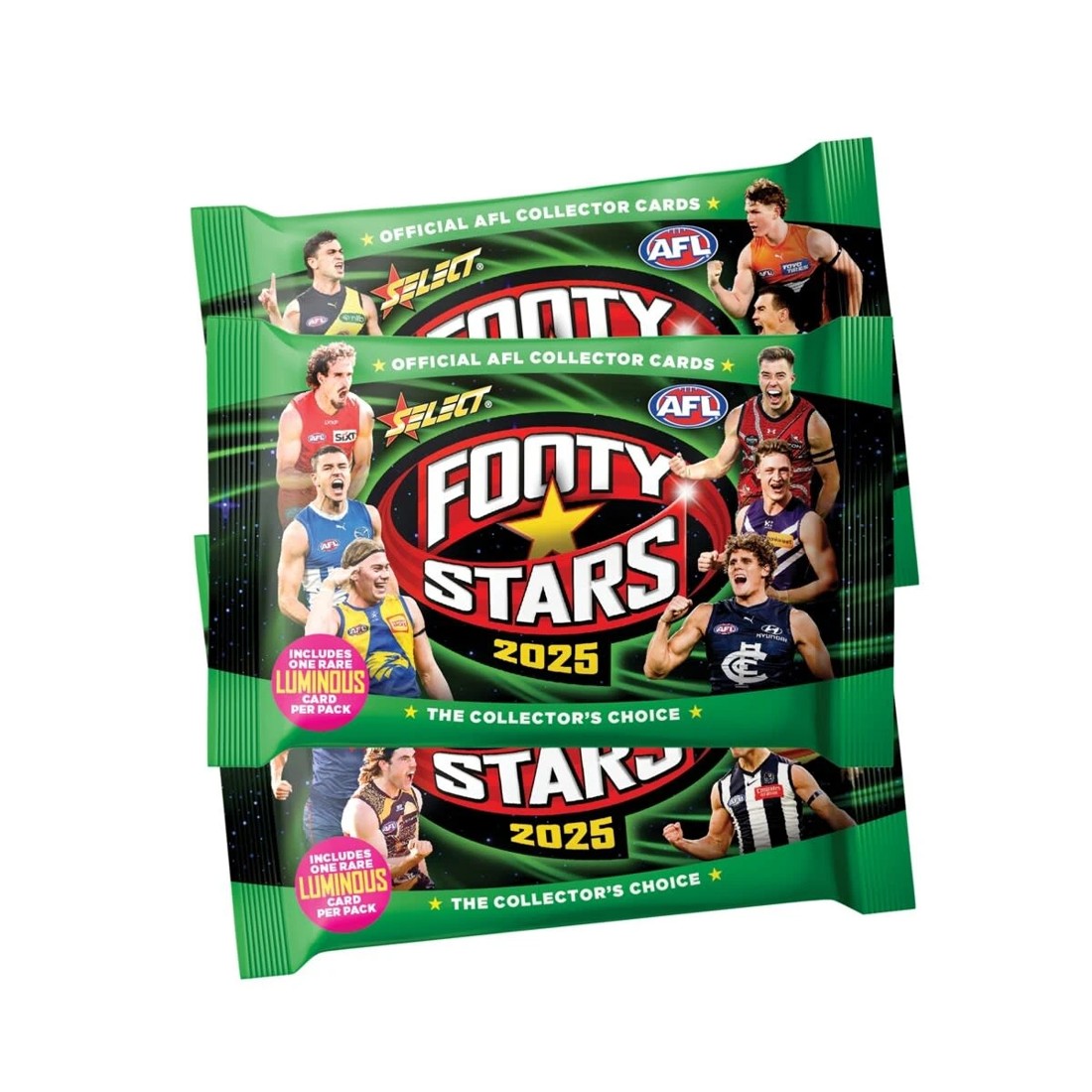 3 2025 Select AFL Footy Stars Official AFL Collector Cards, 3 of 5