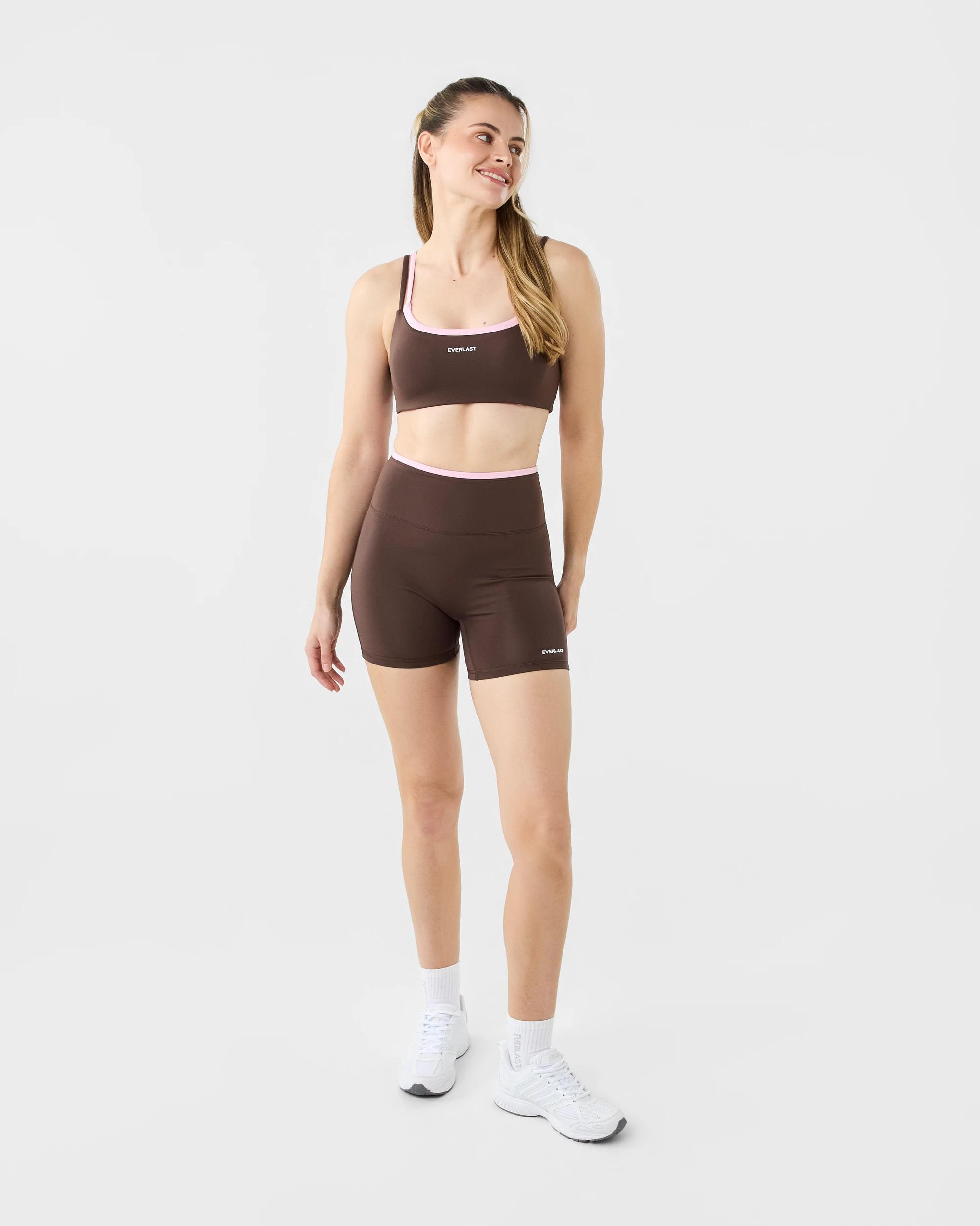 7 Everlast Womens Double Layer Crop Coffee, 7 of 7