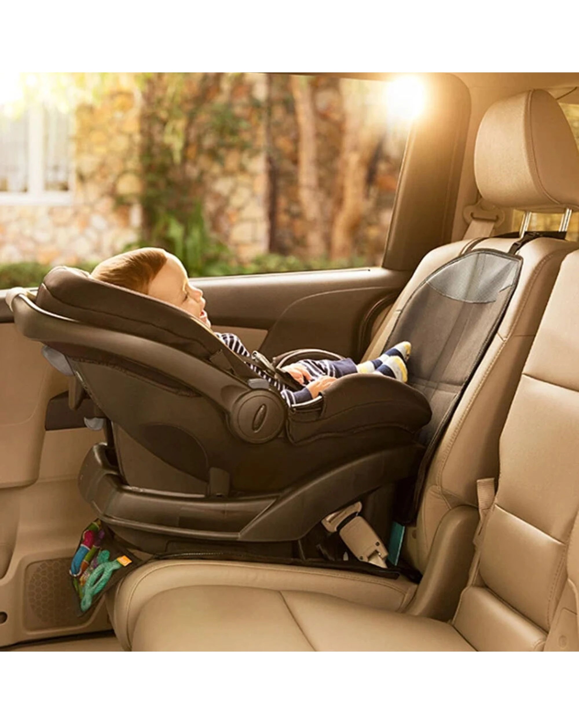 4 Munchkin Seat Guardian Car Seat Protector Water-Resistant Universal Fit - Black, 4 of 4