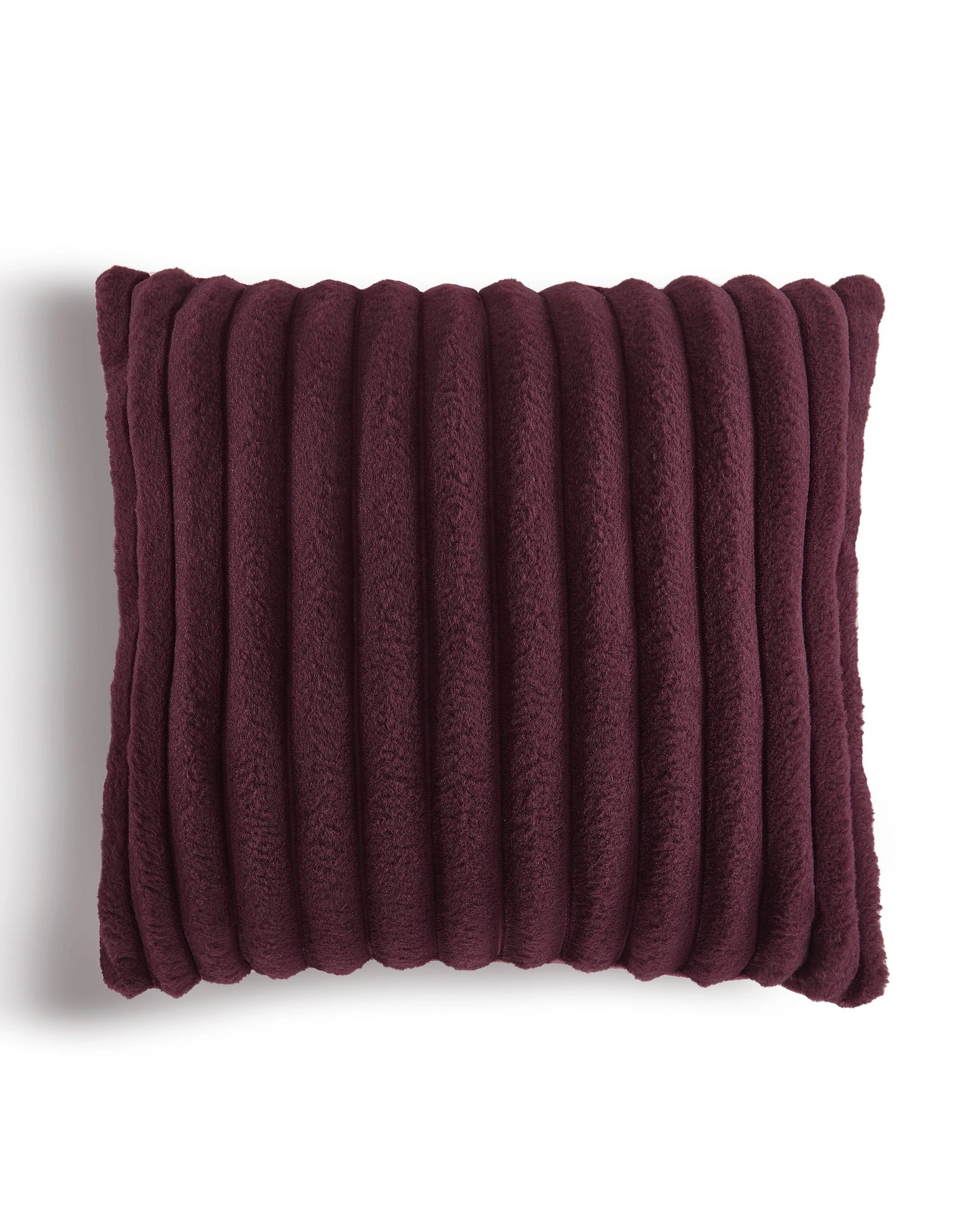 2 Dreamaker Chunky Embossed Fleece Cushion 50x50cm - Cherry, 2 of 6