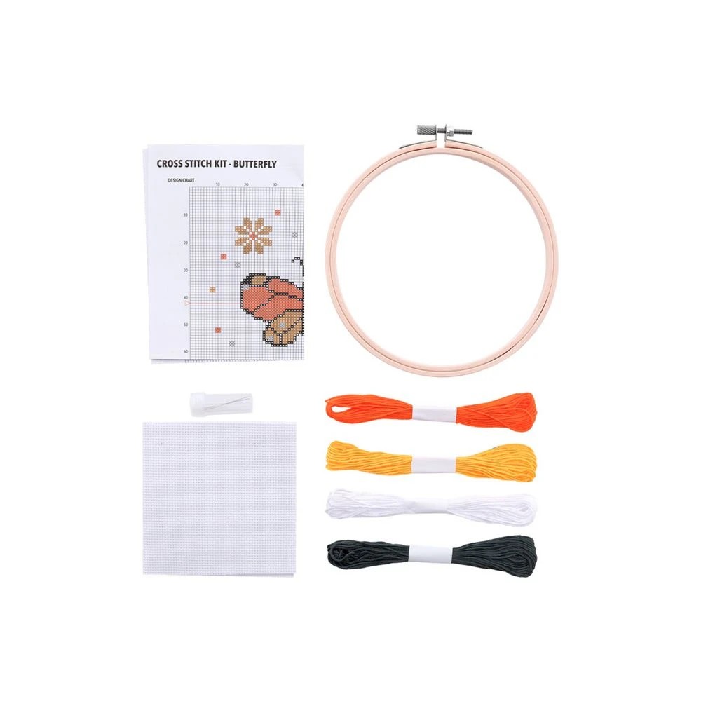 3 Born Cross Stitch Kit Butterfly, 3 of 3