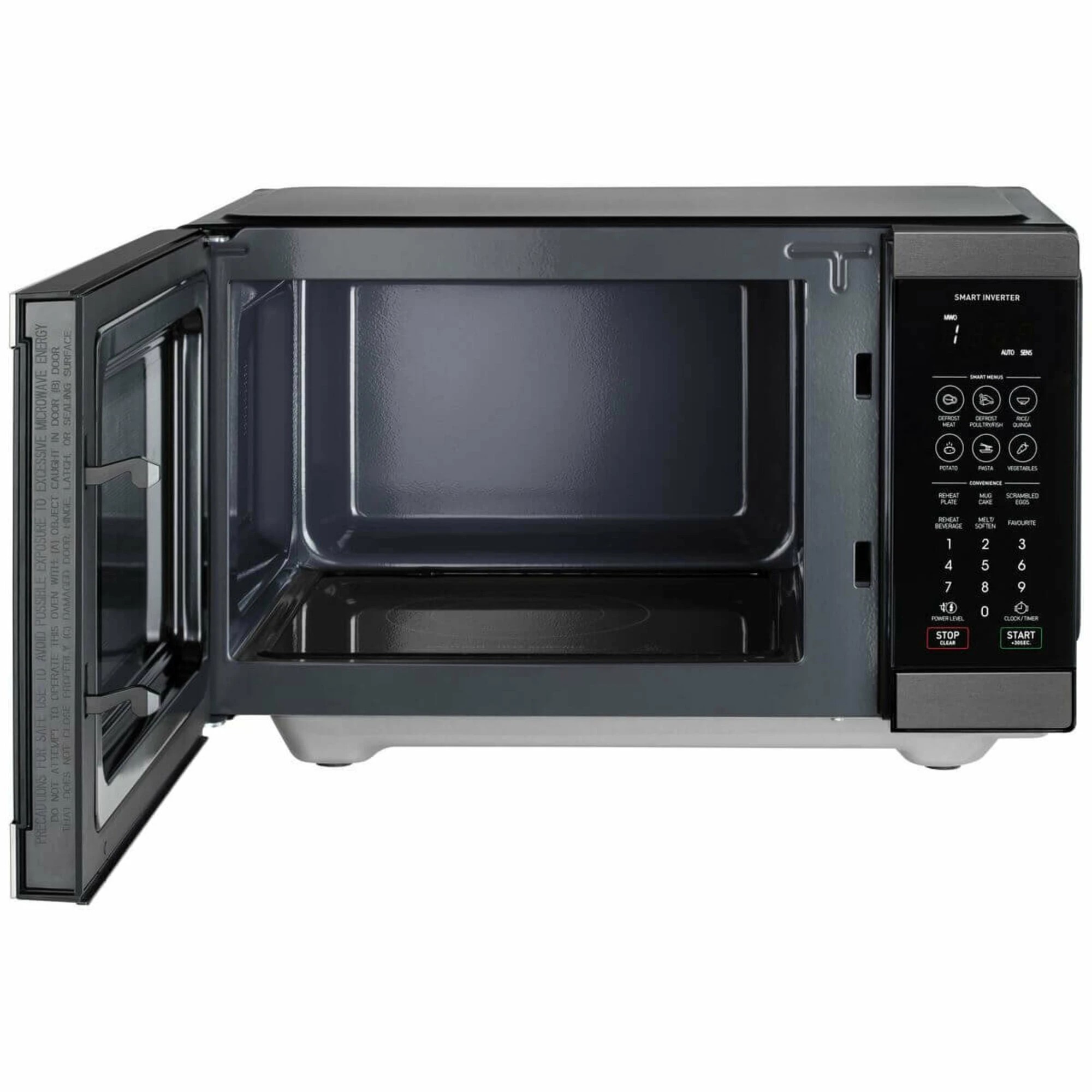 3 Sharp Flatbed Microwave With Smart Inverter 26L - BLACK, 3 of 5