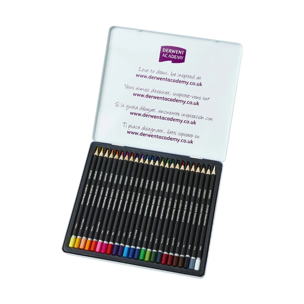 2 Derwent Academy Watercolour Pencils Assorted 24 Pack, 2 of 5