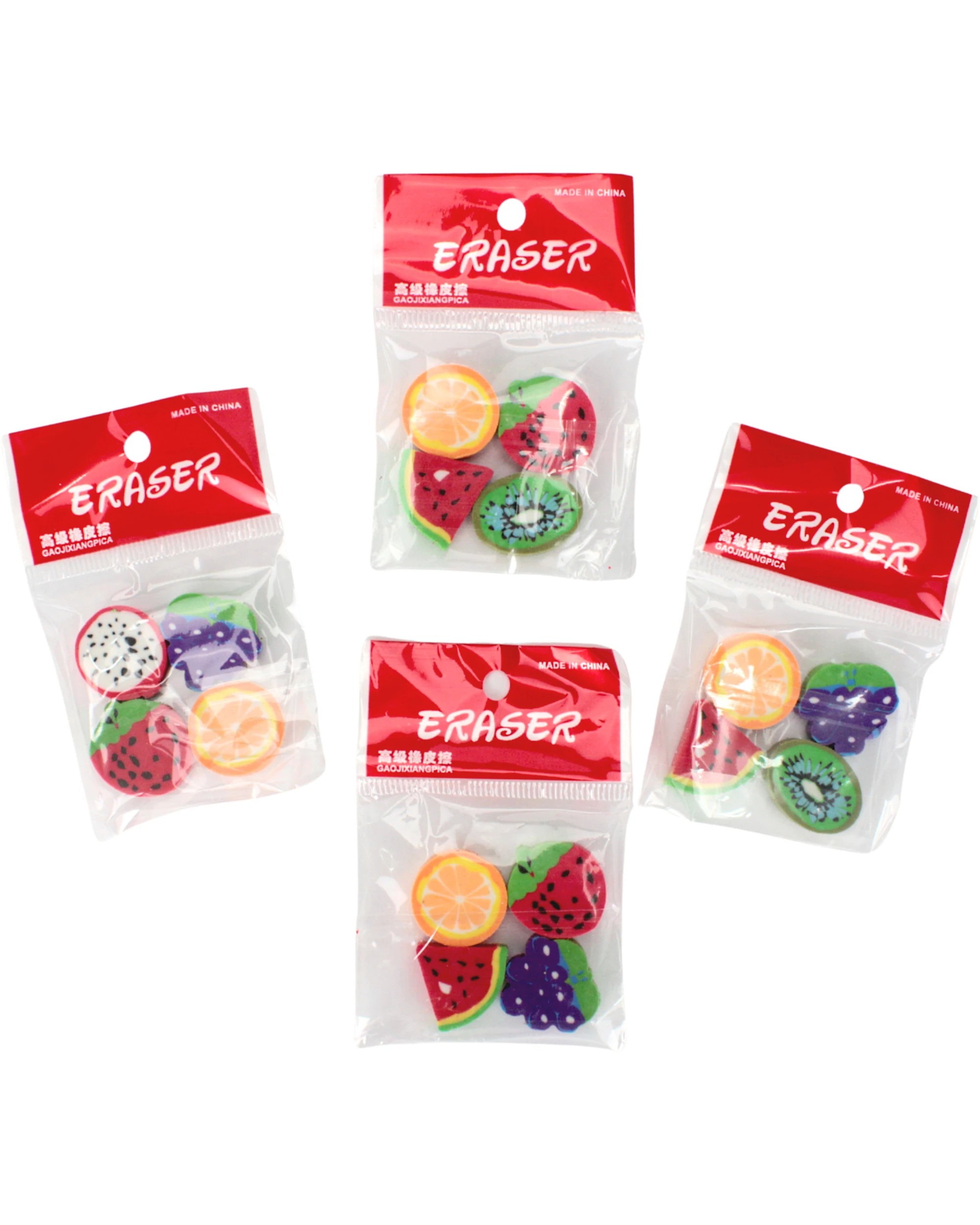 2 Party Maker Mixed Mini Fruit Erasers Bulk Pack of 36 - Assorted, 2 of 3