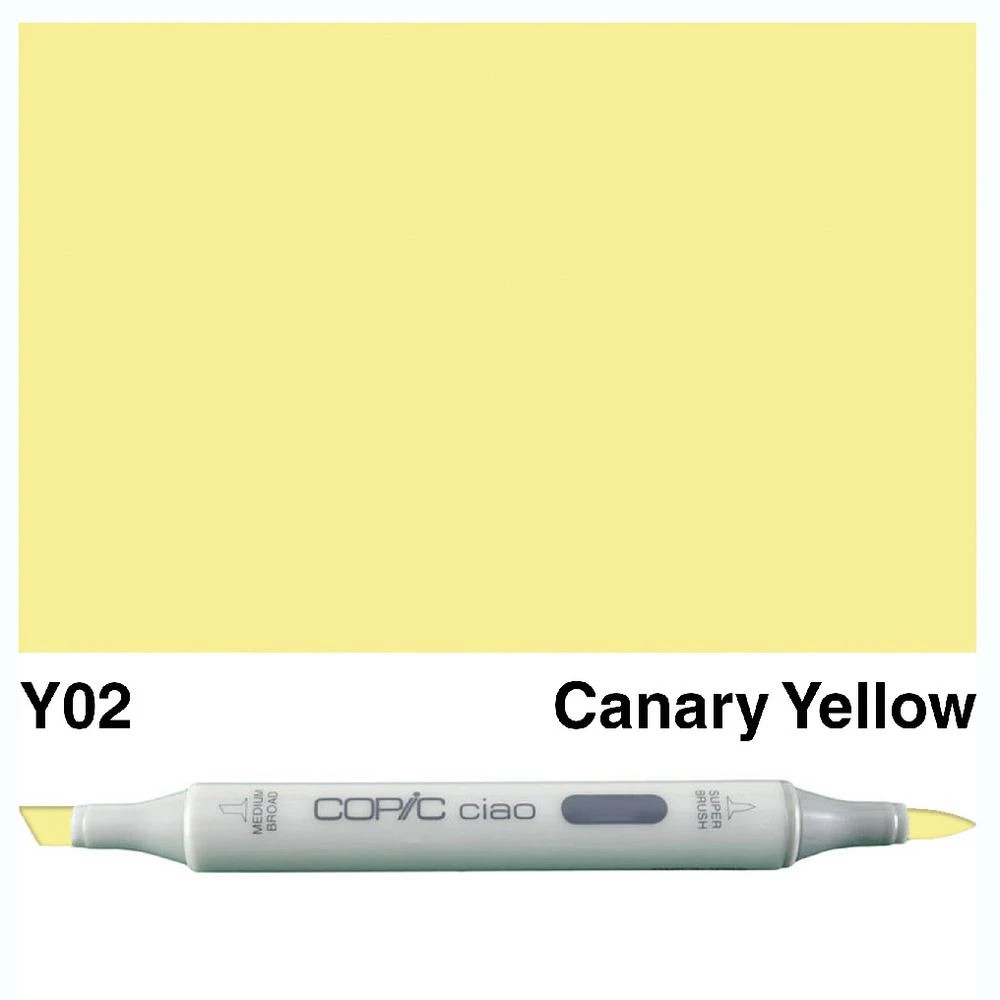 3 Copic Ciao Dual Nib Marker Y02 Canary Yellow, 3 of 3