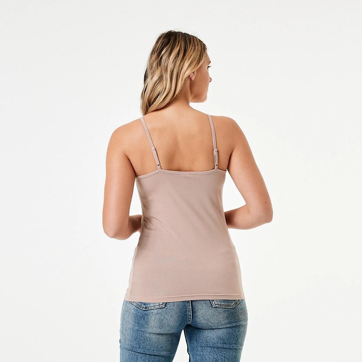 3 Sleeveless Stretch Camisole Pink Blush, 3 of 4