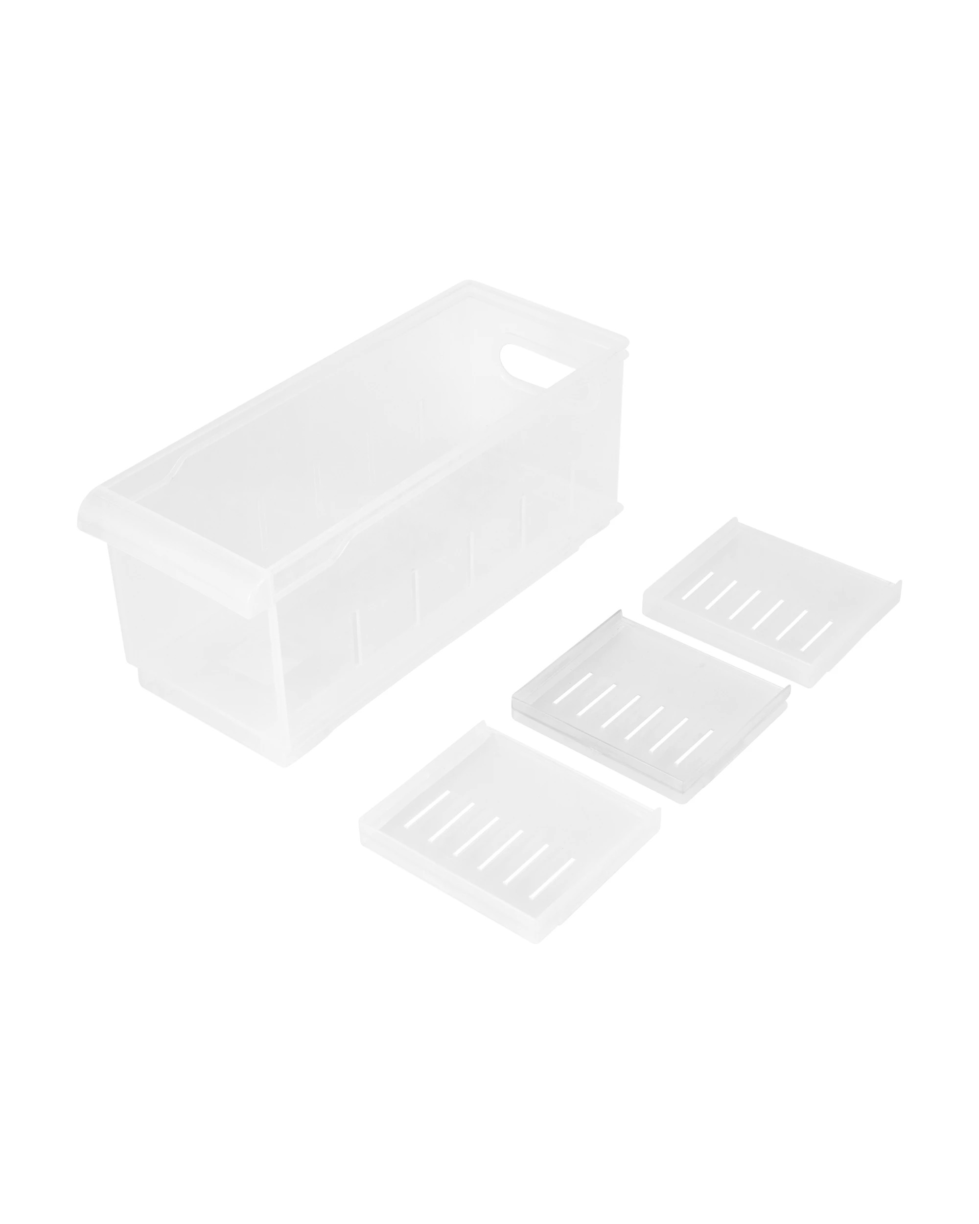 3 High Stackable Roller Storage - Clear, 3 of 8