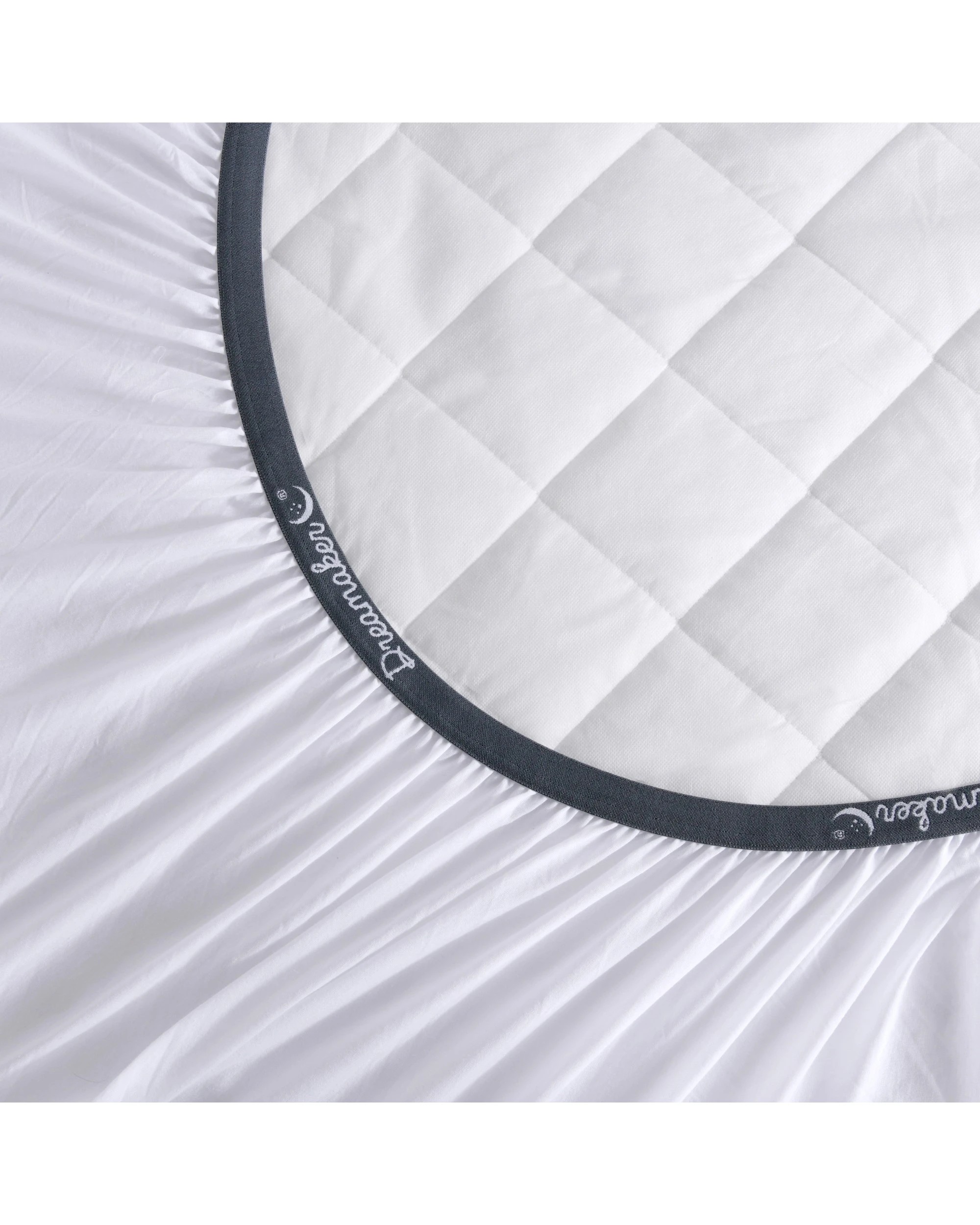 4 Dreamaker Tencel Quilted Mattress Protector - Single Bed - White, 4 of 4