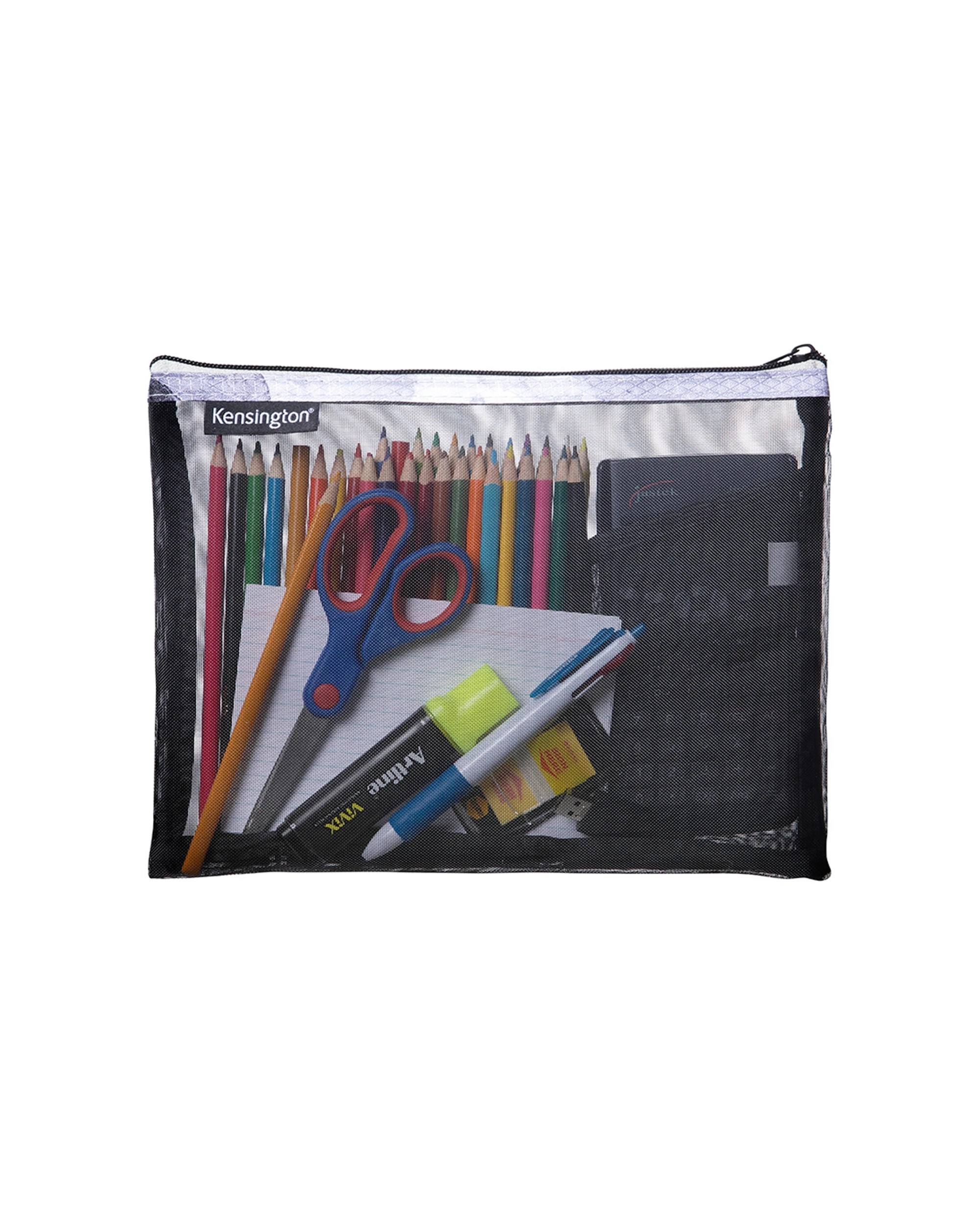 2 Kensington 29cm Mesh Storage Pouch Organiser Large Opening Micro Mesh - Multi, 2 of 4