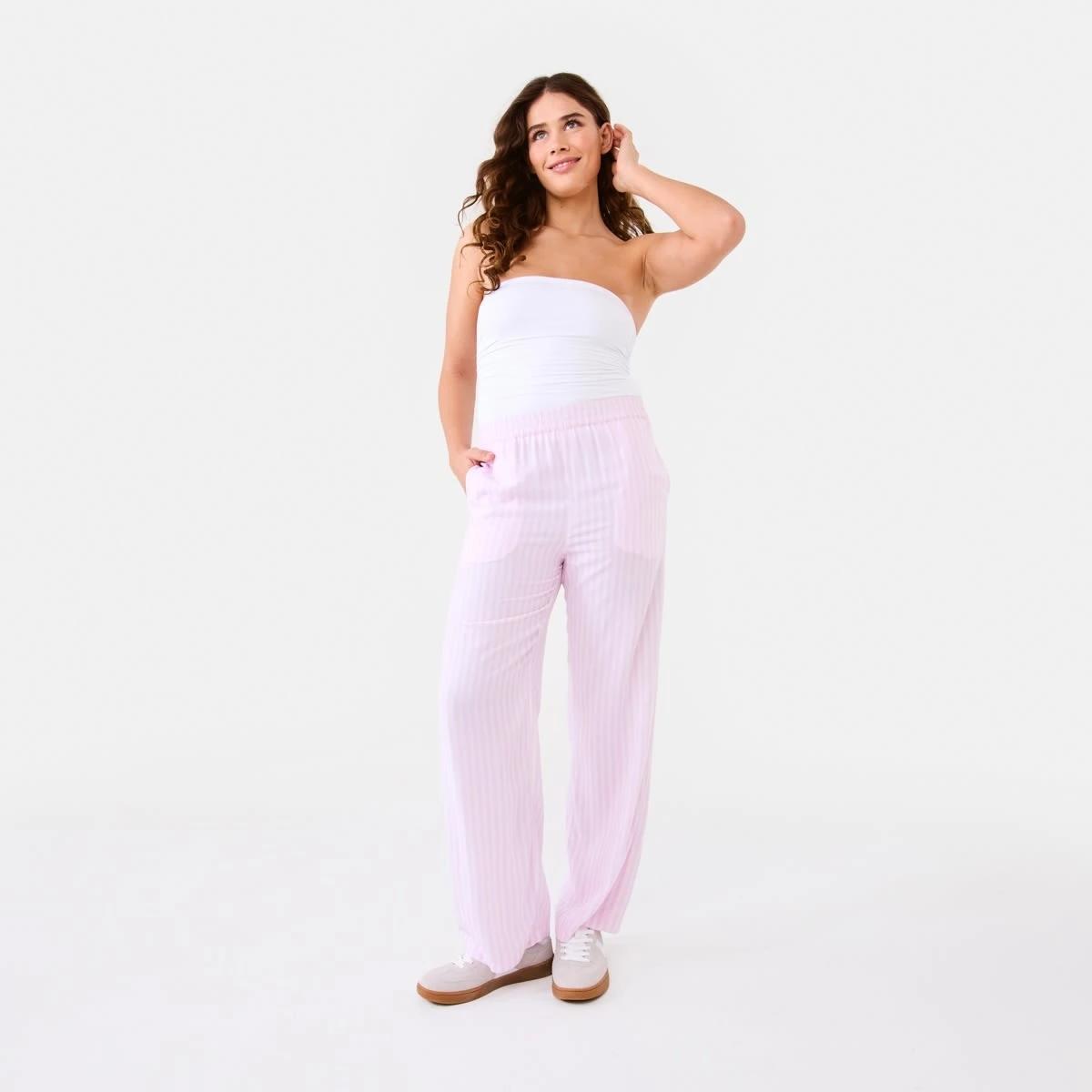 2 Relaxed Pants Pink Strp, 2 of 9