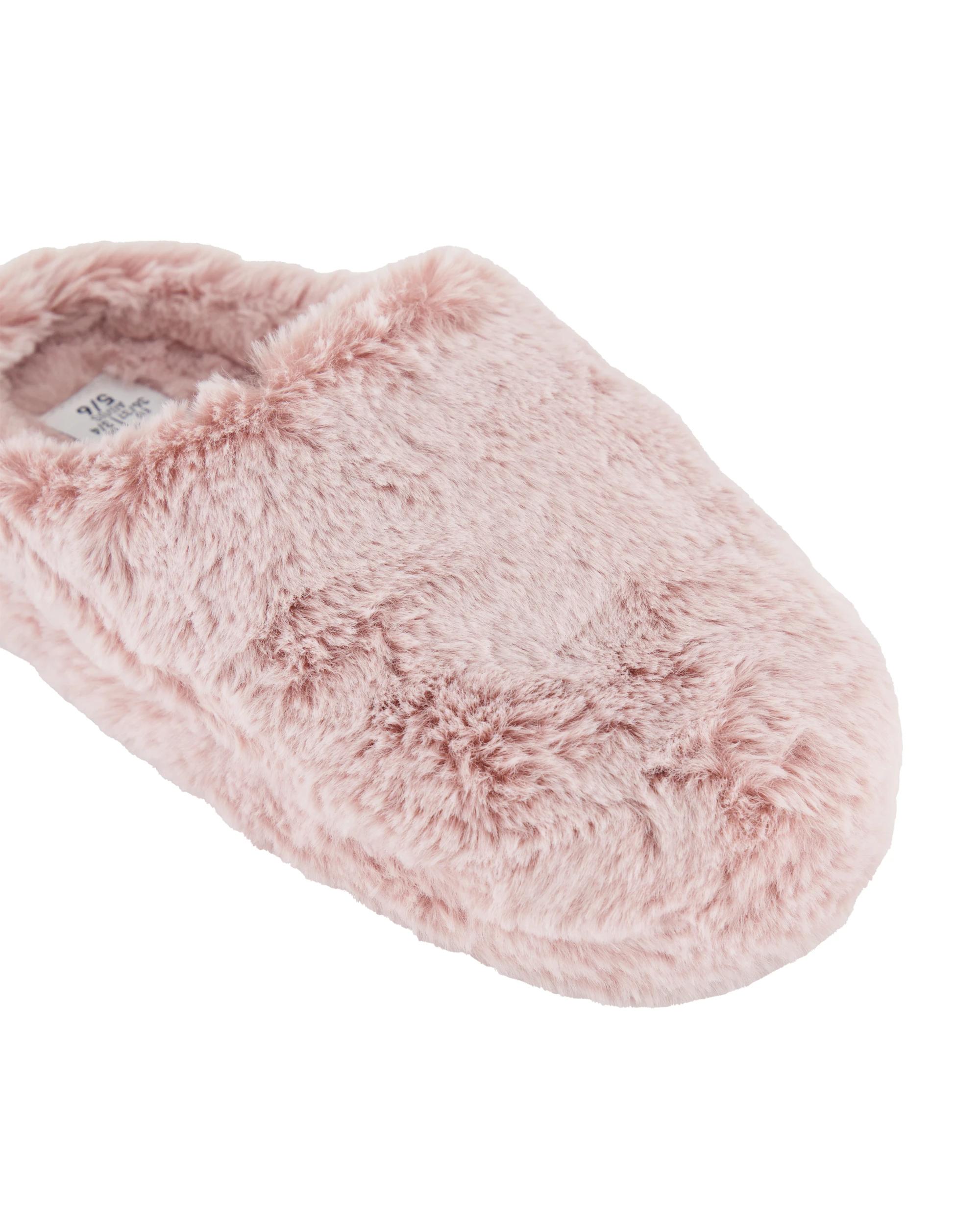 3 Plush Detail Scuffs Pink, 3 of 3