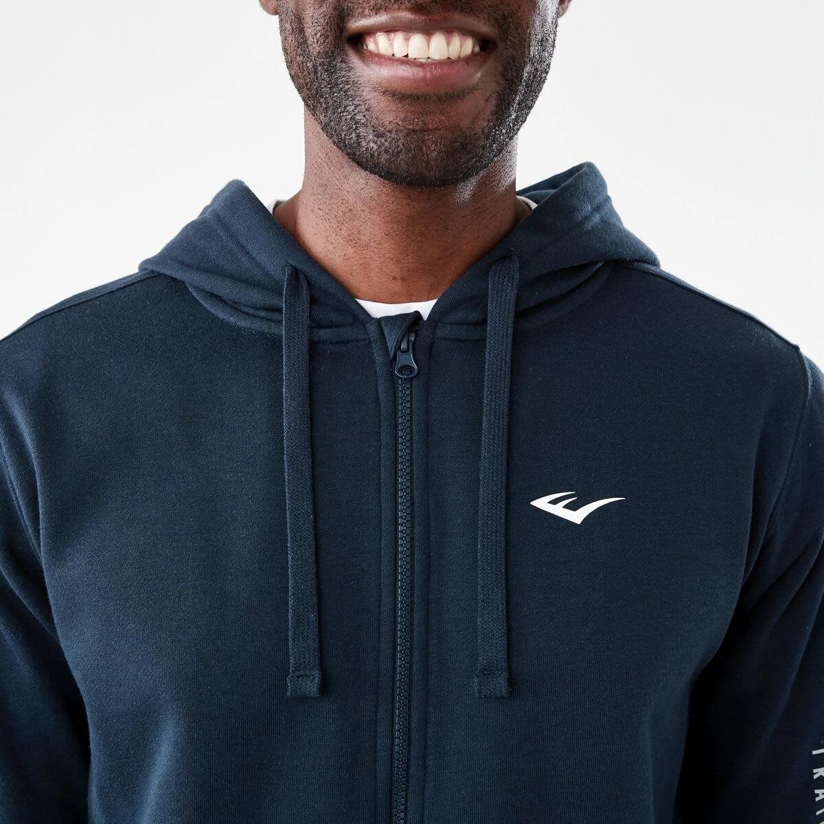 6 Everlast Mens Zip Through Hoodie EVER NAVY, 6 of 8