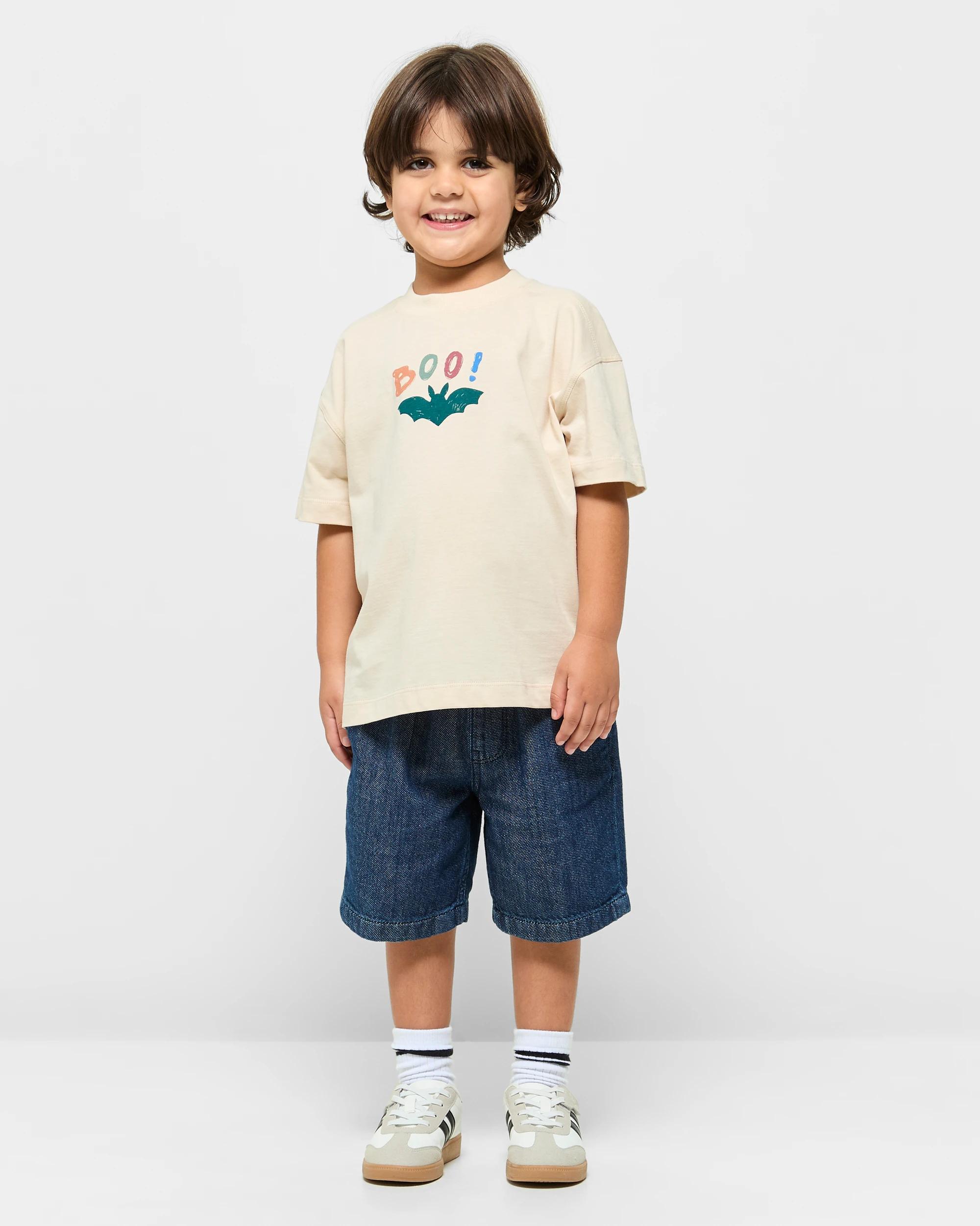 2 Target Australian Cotton Halloween Oversize T-shirt NEUTRAL, 2 of 5