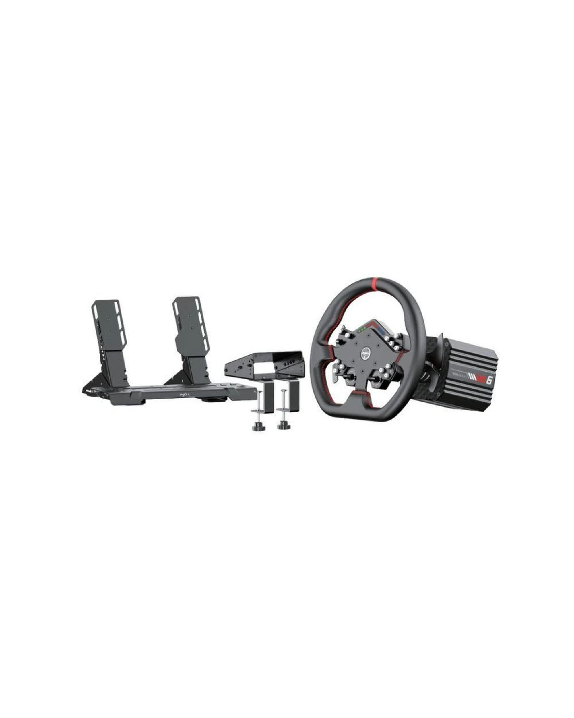 1 PXN VD6 Direct Drive Racing Simulator Bundle WDS R2 2P Wheel and Hall Sensor Pedals for PC, 1 of 3