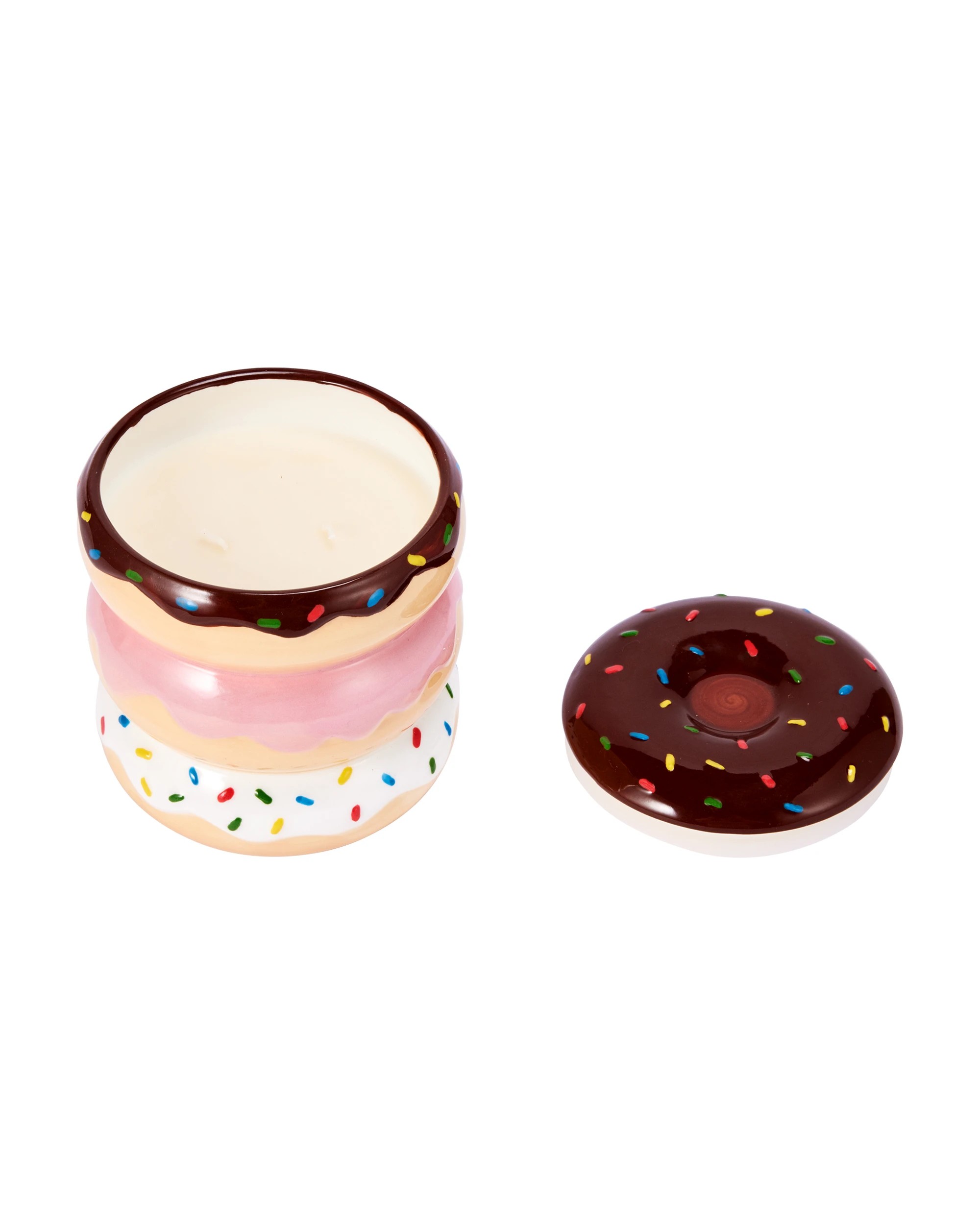 5 Ceramic Donut Stack Candle, 5 of 6