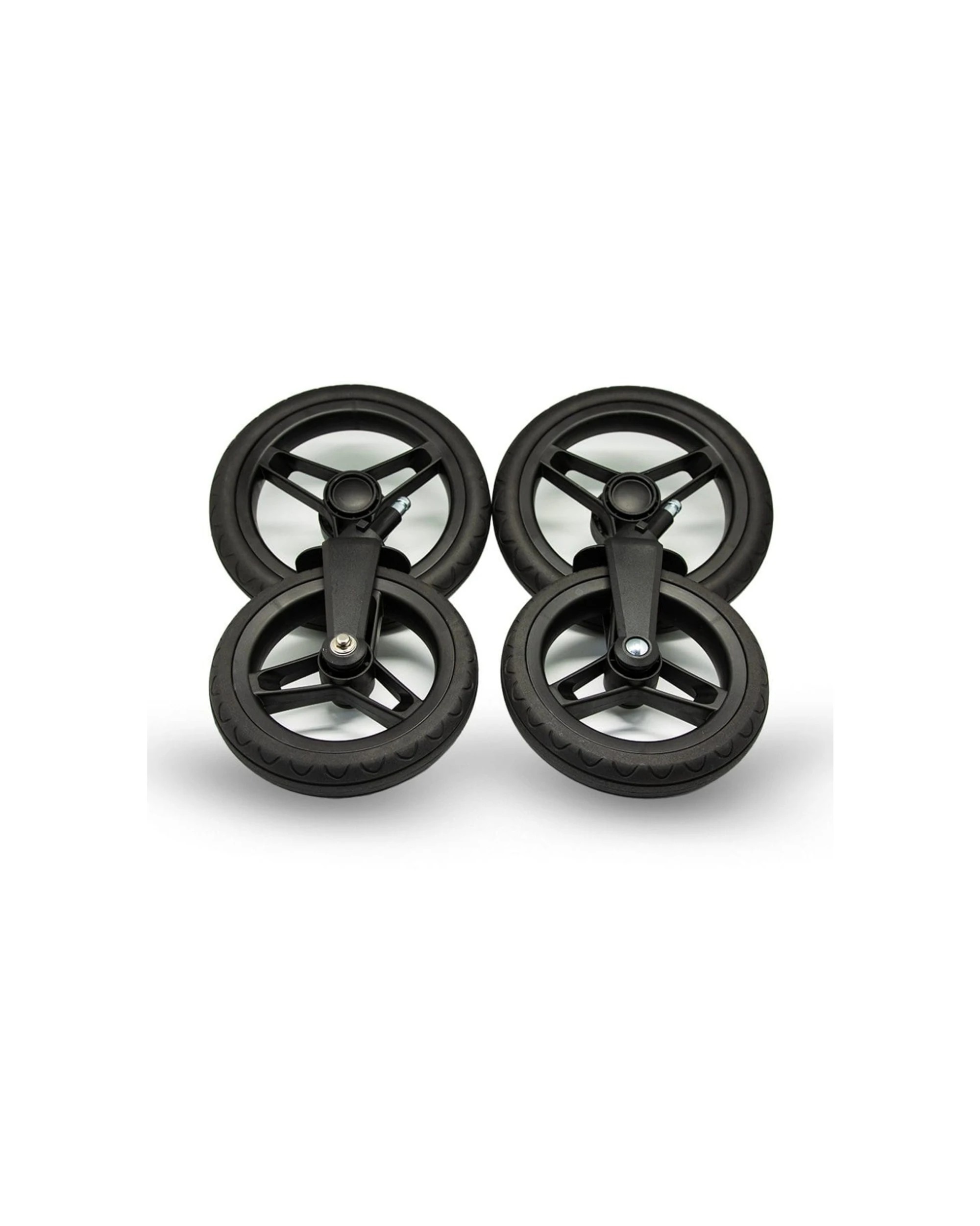 5 ValcoBaby Infinity Wheel Set Puncture Proof Pram Stroller 4pc With Storage - Black, 5 of 6
