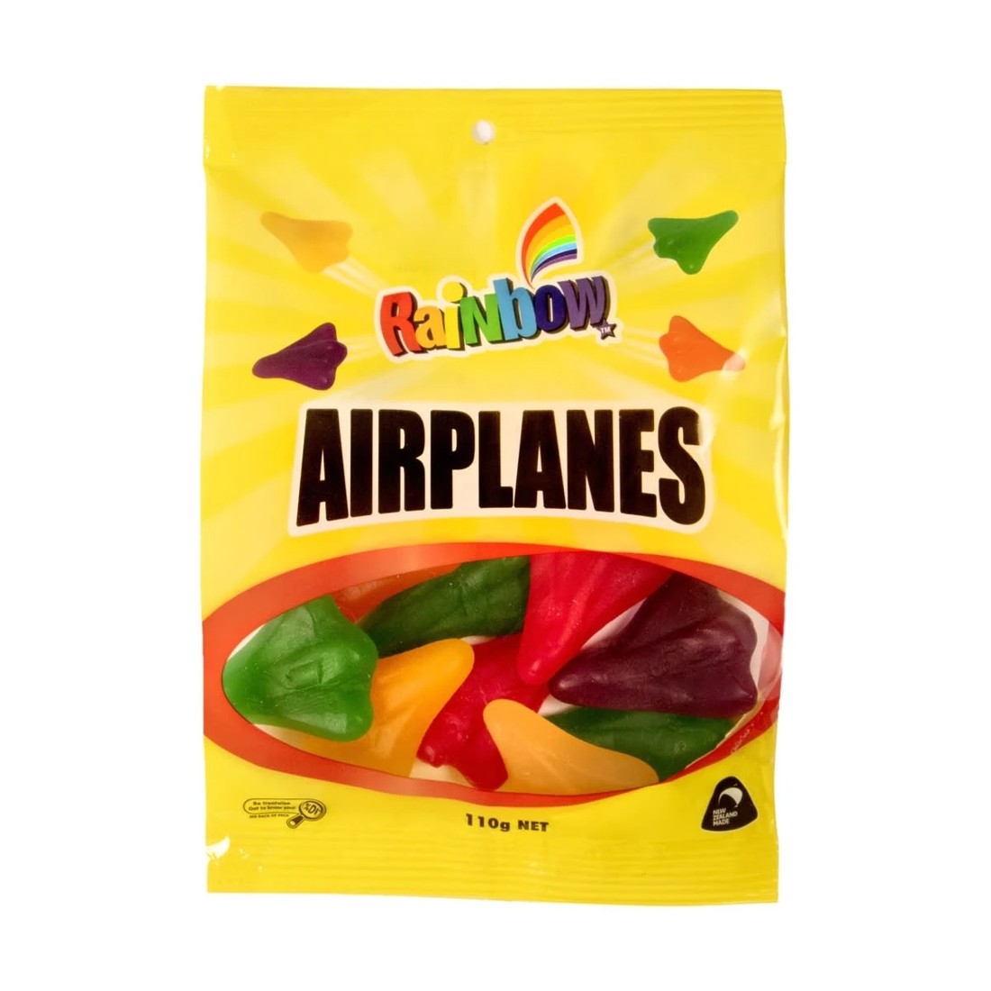 1 Rainbow Airplanes Lollies 110g, 1 of 1