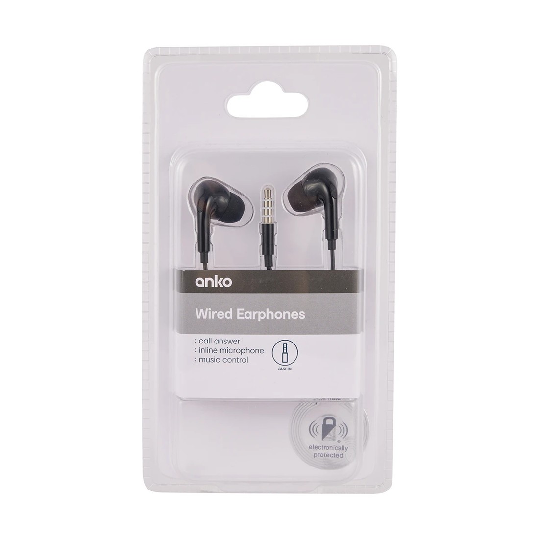 5 AUX In-Ear Earphones - Black, 5 of 5