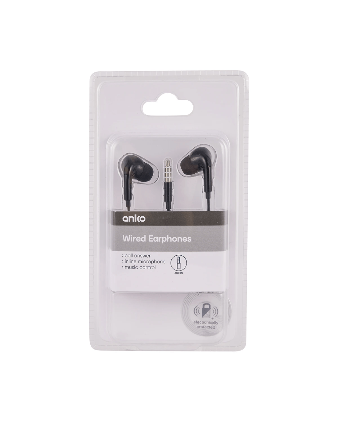 5 AUX In-Ear Earphones - Black, 5 of 5
