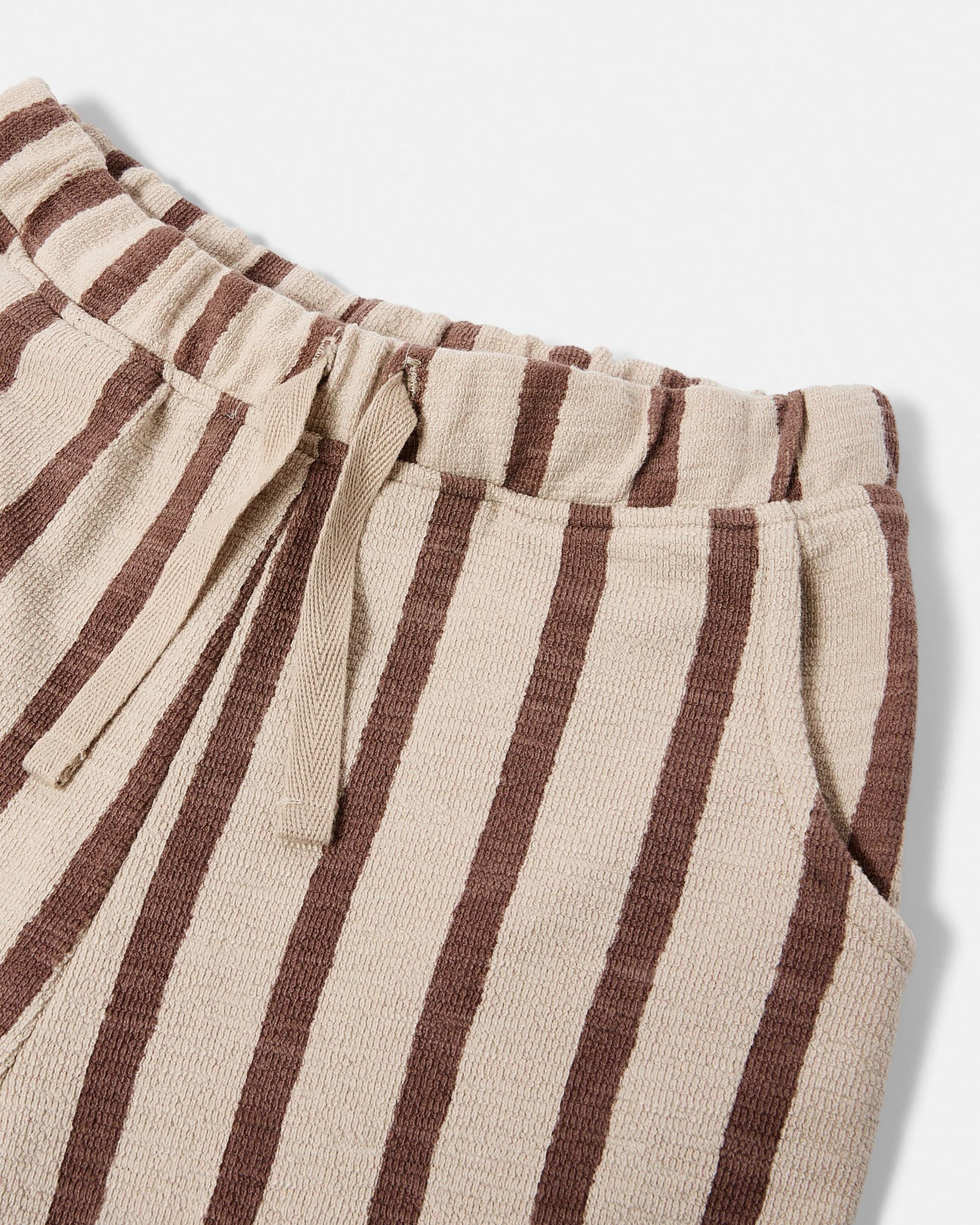 3 Barrel Leg Knit Pants Brwn Strp, 3 of 3