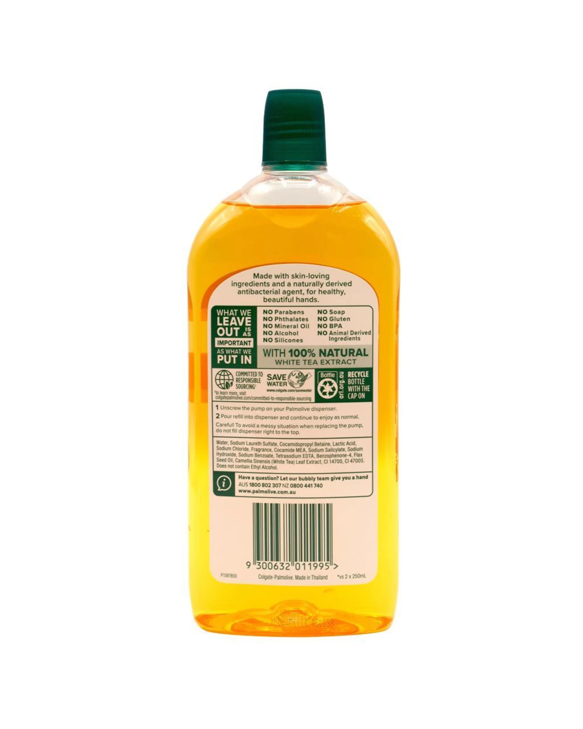 3 Palmolive 6PK Hand Wash Refill 500ml Tea Antibacterial - Brown, 3 of 3