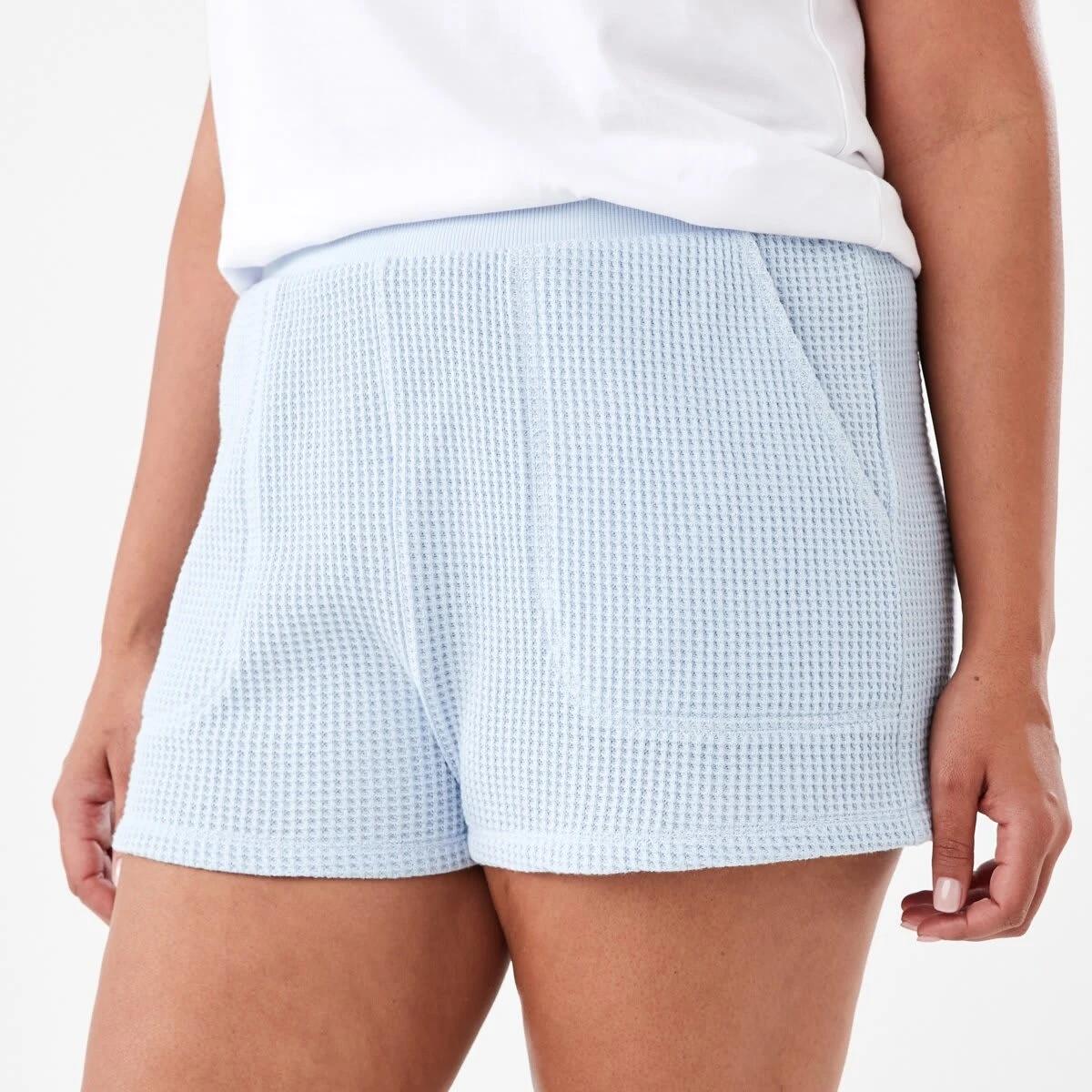 2 Waffle Leisure Shorts Blu Skyway, 2 of 6