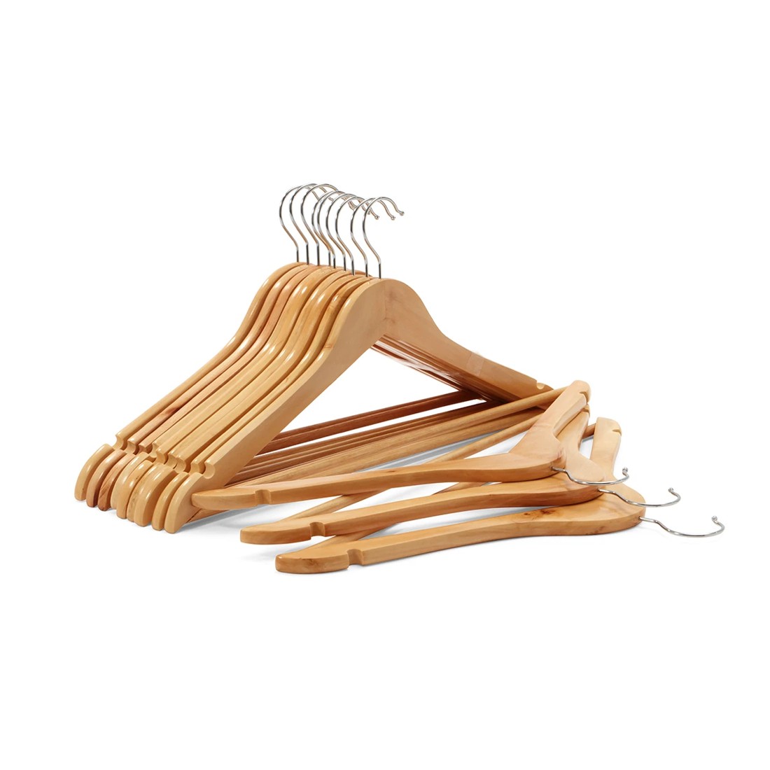 2 12 Pack Wooden Hangers, 2 of 8