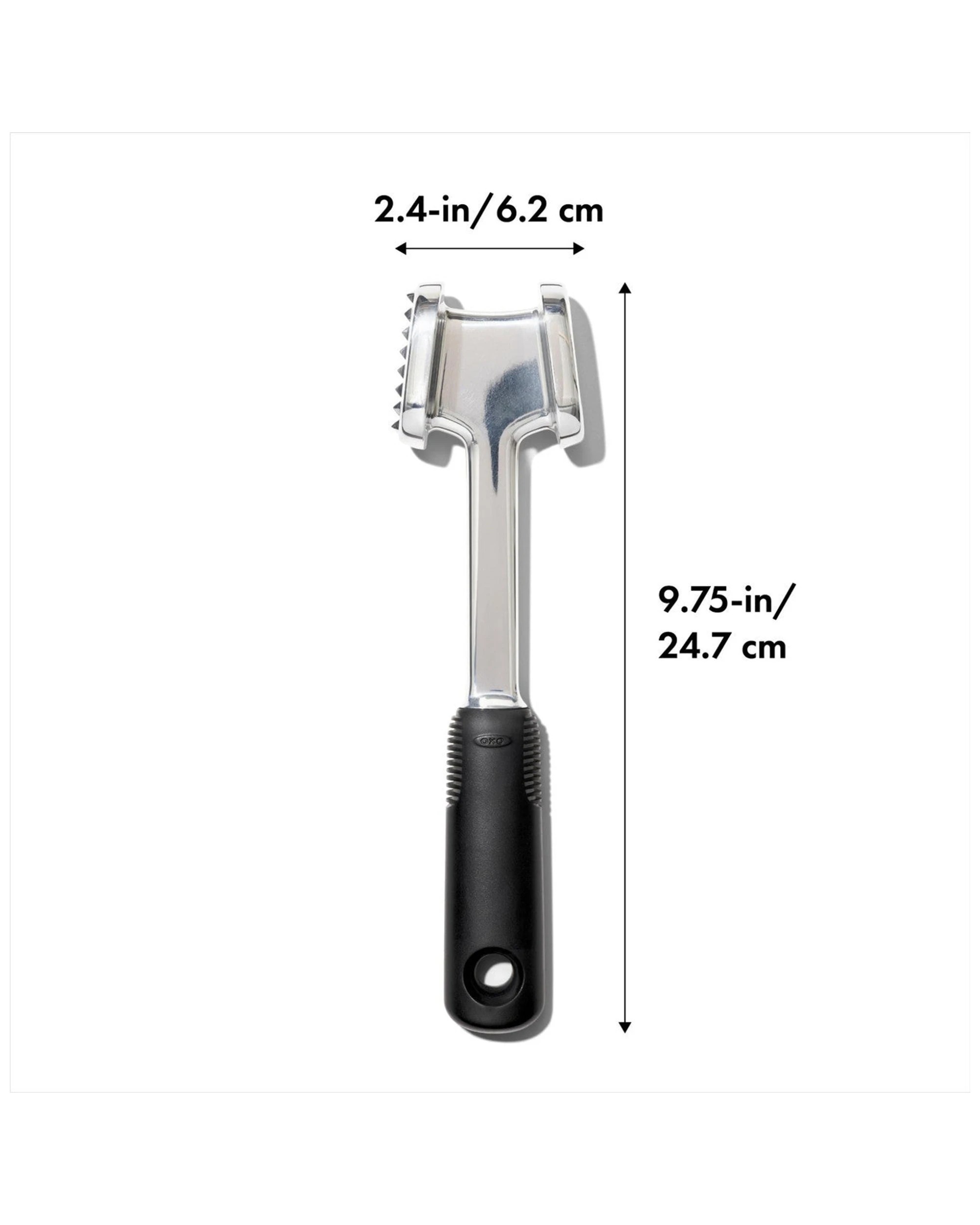 4 OXO Good Grips Die-Cast Meat Tenderizer, Double-Sided Pyramid Blades, Soft-Grip Handle - Plain, 4 of 5