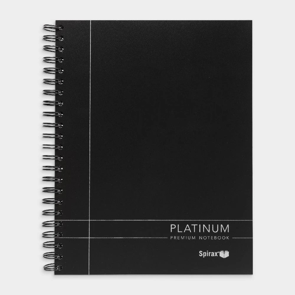 6 Spirax Platinum A4 Notebook 200 Pages Black, 6 of 7