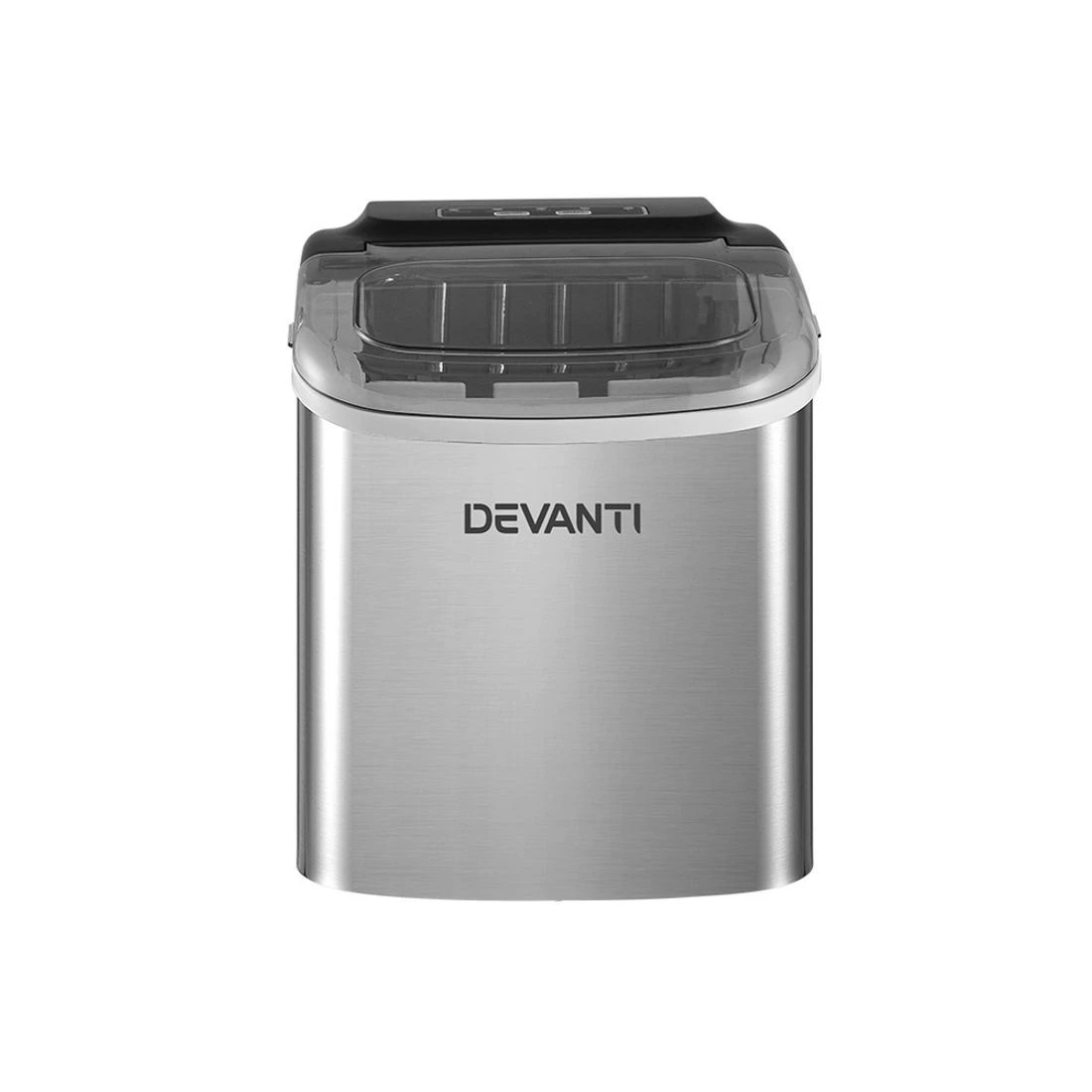 4 Devanti 12kg Ice Maker Machine w/Self Cleaning - Silver, 4 of 7