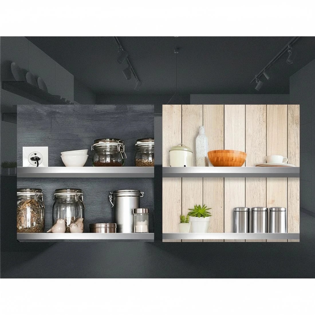 2 Cefito 900mm Stainless Steel Kitchen Wall Shelf Mounted Rack - Silver, 2 of 5