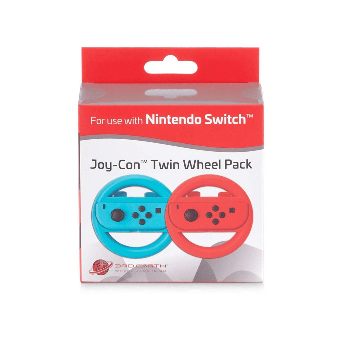 1 3rd Earth Joy-Con Twin Wheel for Switch - Red and Blue - Multi, 1 of 3