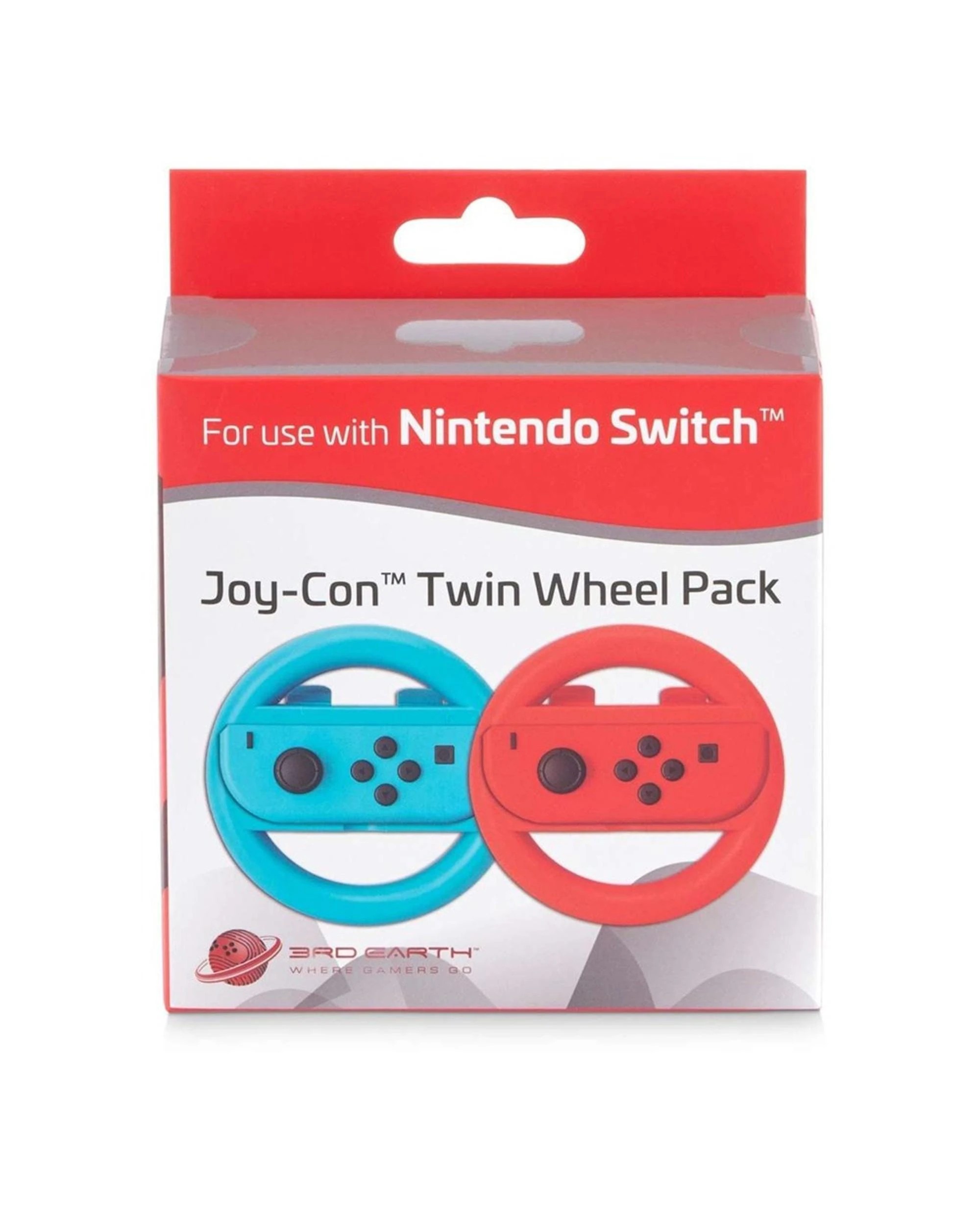 1 3rd Earth Joy-Con Twin Wheel for Switch - Red and Blue - Multi, 1 of 3