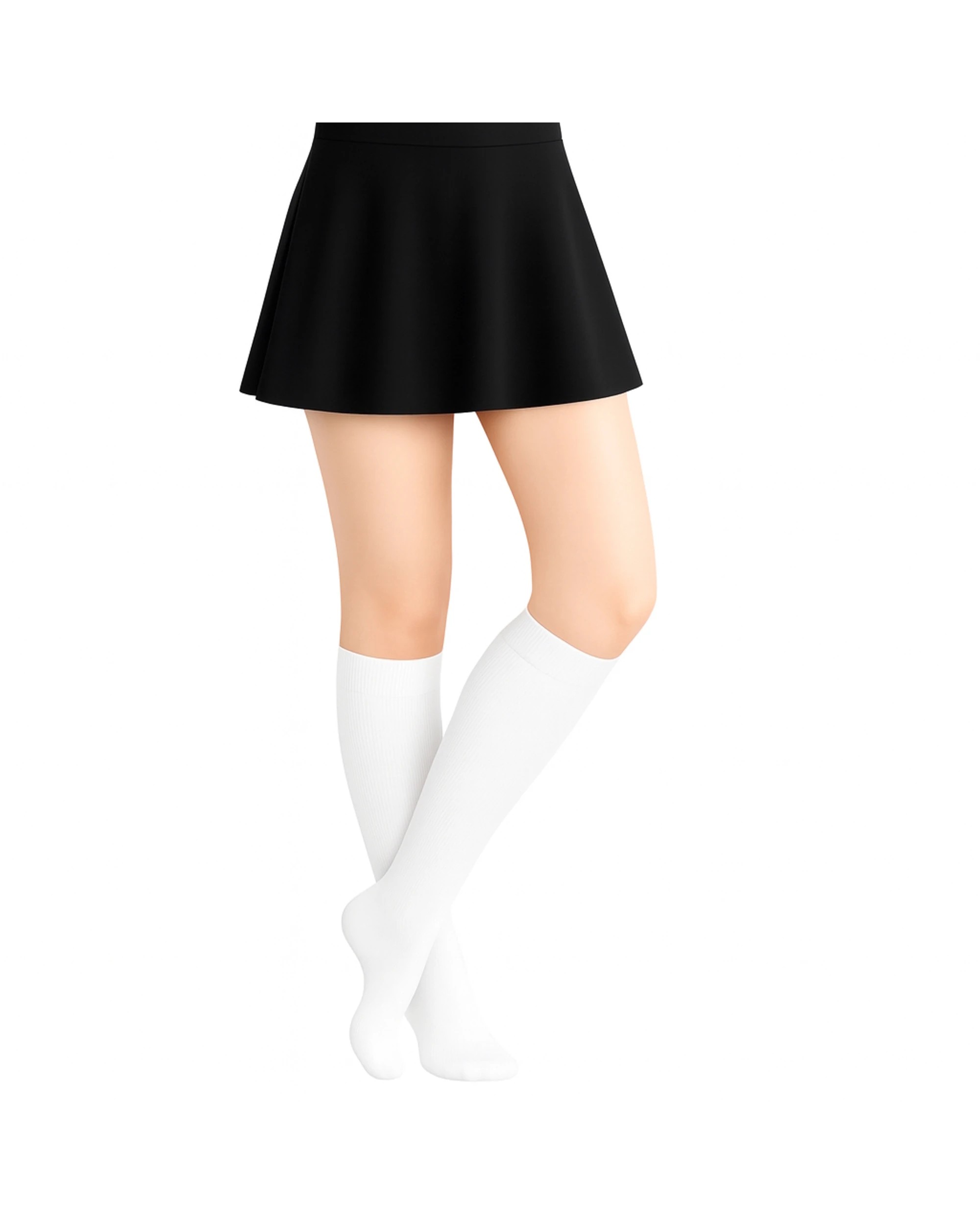1 JD Party Knee High School Socks 1 Pair - One Size - White, 1 of 3