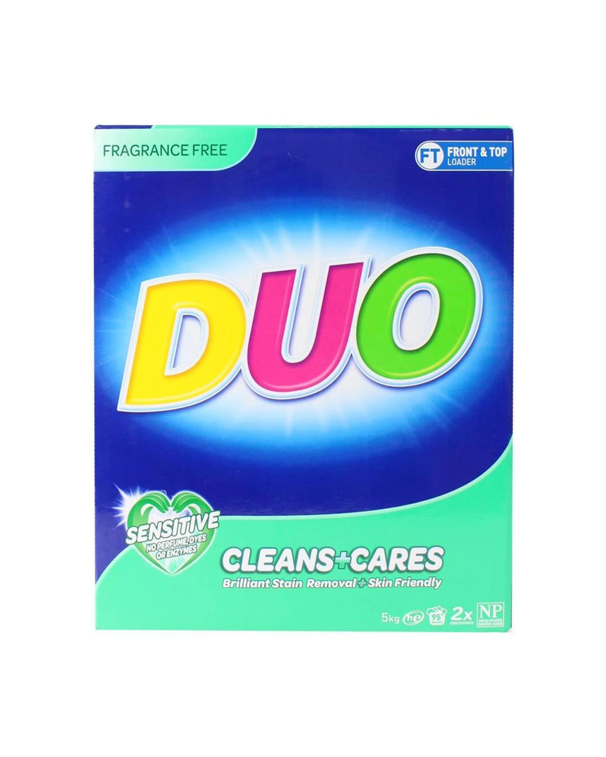 2 Duo 2PK Sensitive Cares For Skin Hypoallergenic Formula Laundry Detergent 5kg - Multi, 2 of 3
