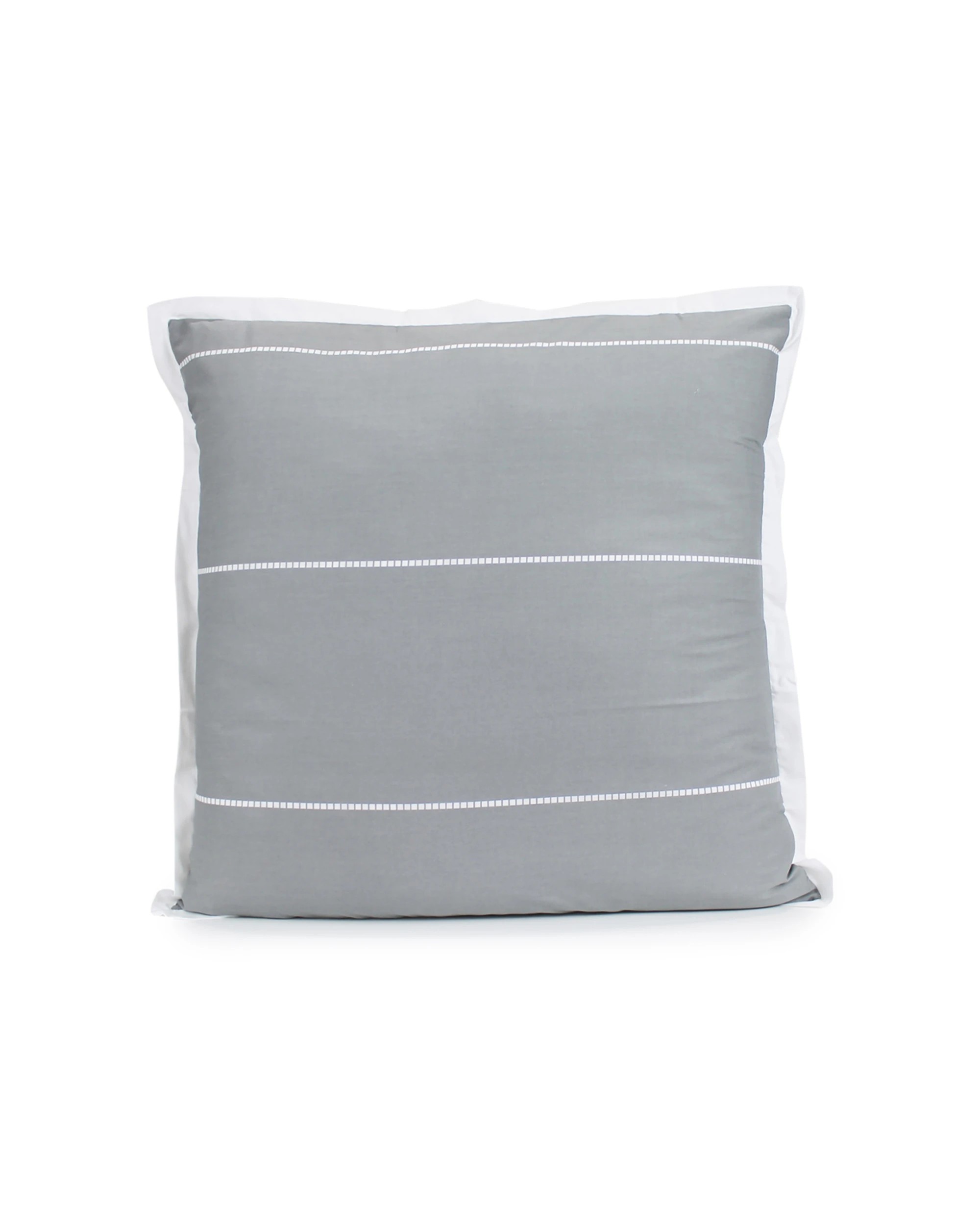 2 Jason Commercial Calista Euro Pillow Case Granite 2PK 65x65cm - Multi, 2 of 3