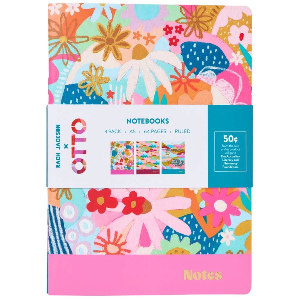 1 Otto Rach Jackson A5 Notebooks 3 Pack, 1 of 5
