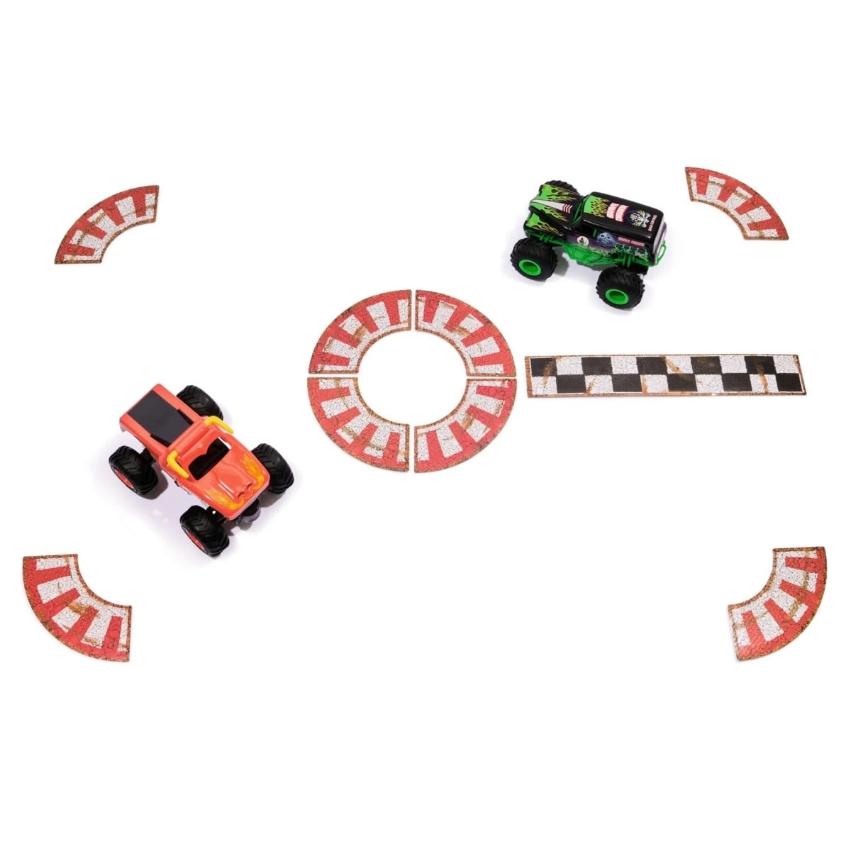 4 2 Pack Monster Jam RC 1:24 Grave Digger vs  El Toro Loco Racing Rivals, 4 of 9