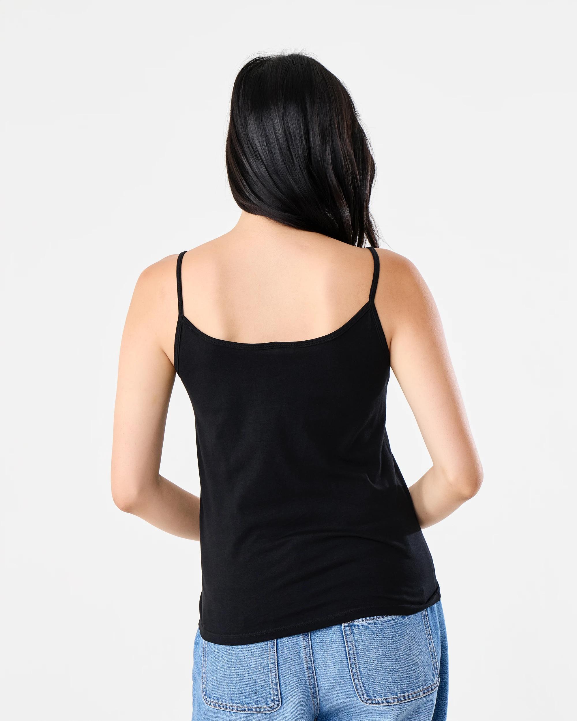 3 Sleeveless Basic Camisole Black, 3 of 6